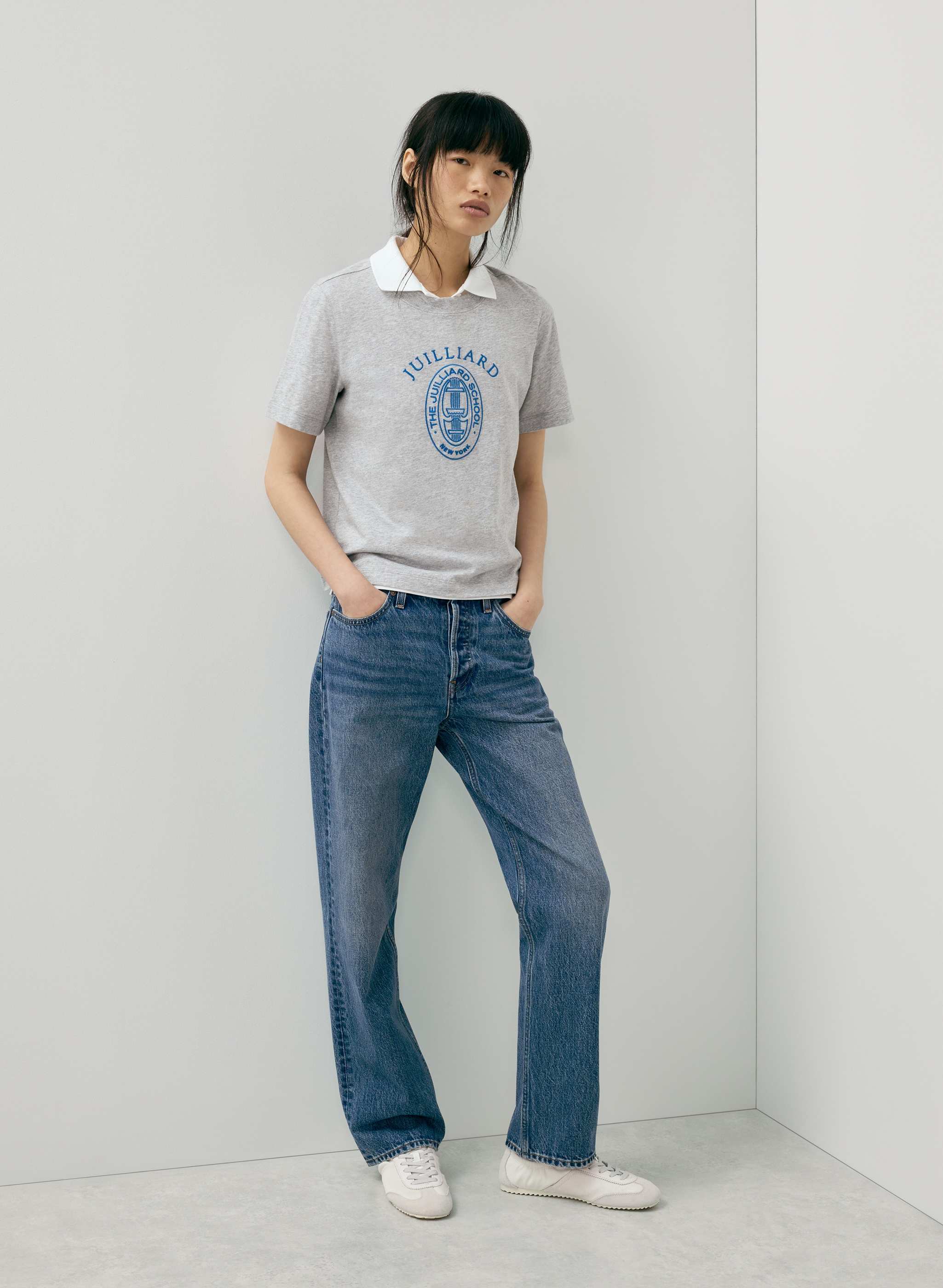 JUILLIARD X SOFT FEELS™ FUNCTION T-SHIRT - Limited-edition 100% cotton classic-fit crewneck t-shirt with The Juilliard School graphic. 