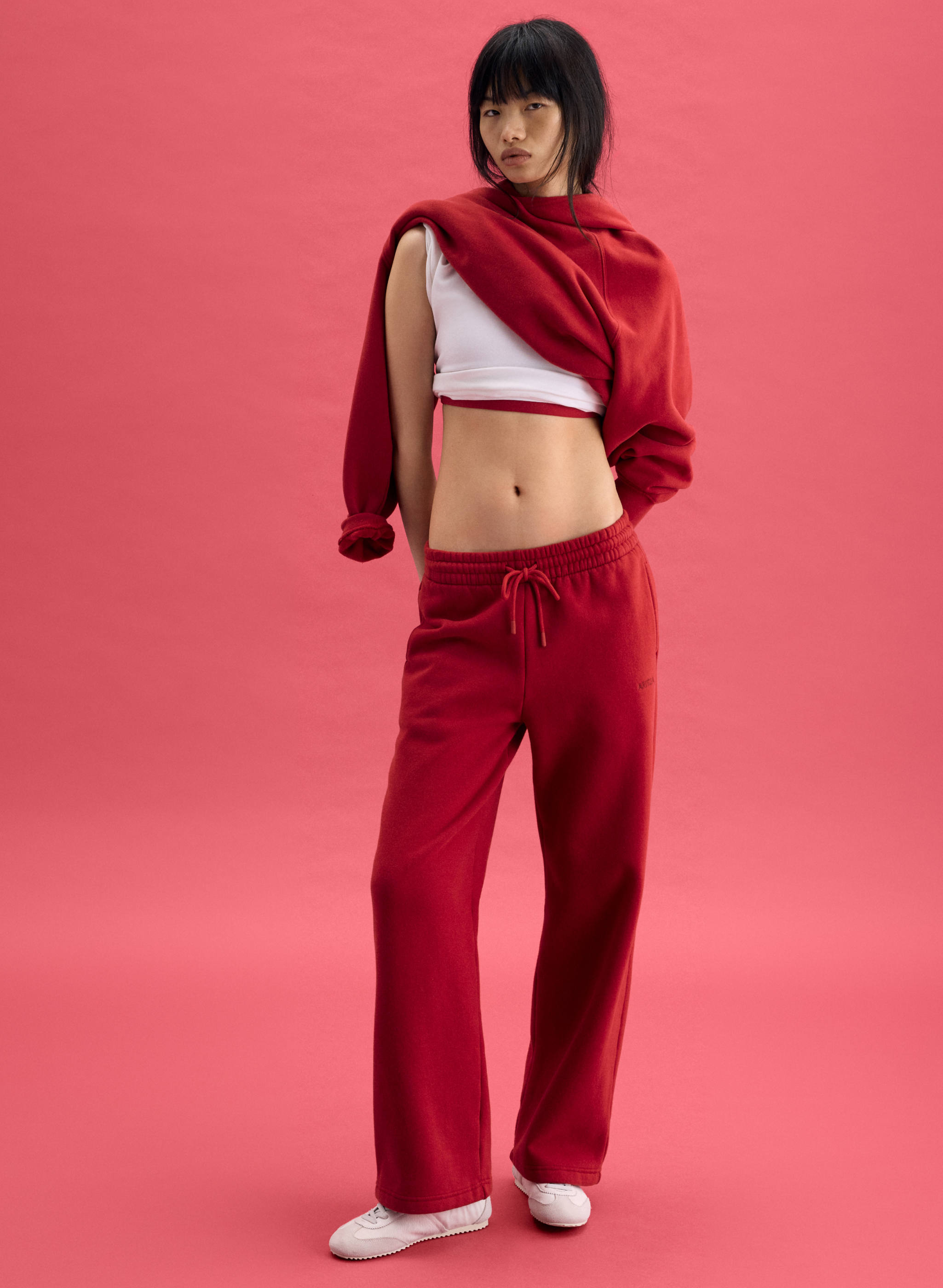 COZY SWEATFLEECE BOYFRIEND WIDE SWEATPANT - Perfected wide-leg fleece sweatpants. 