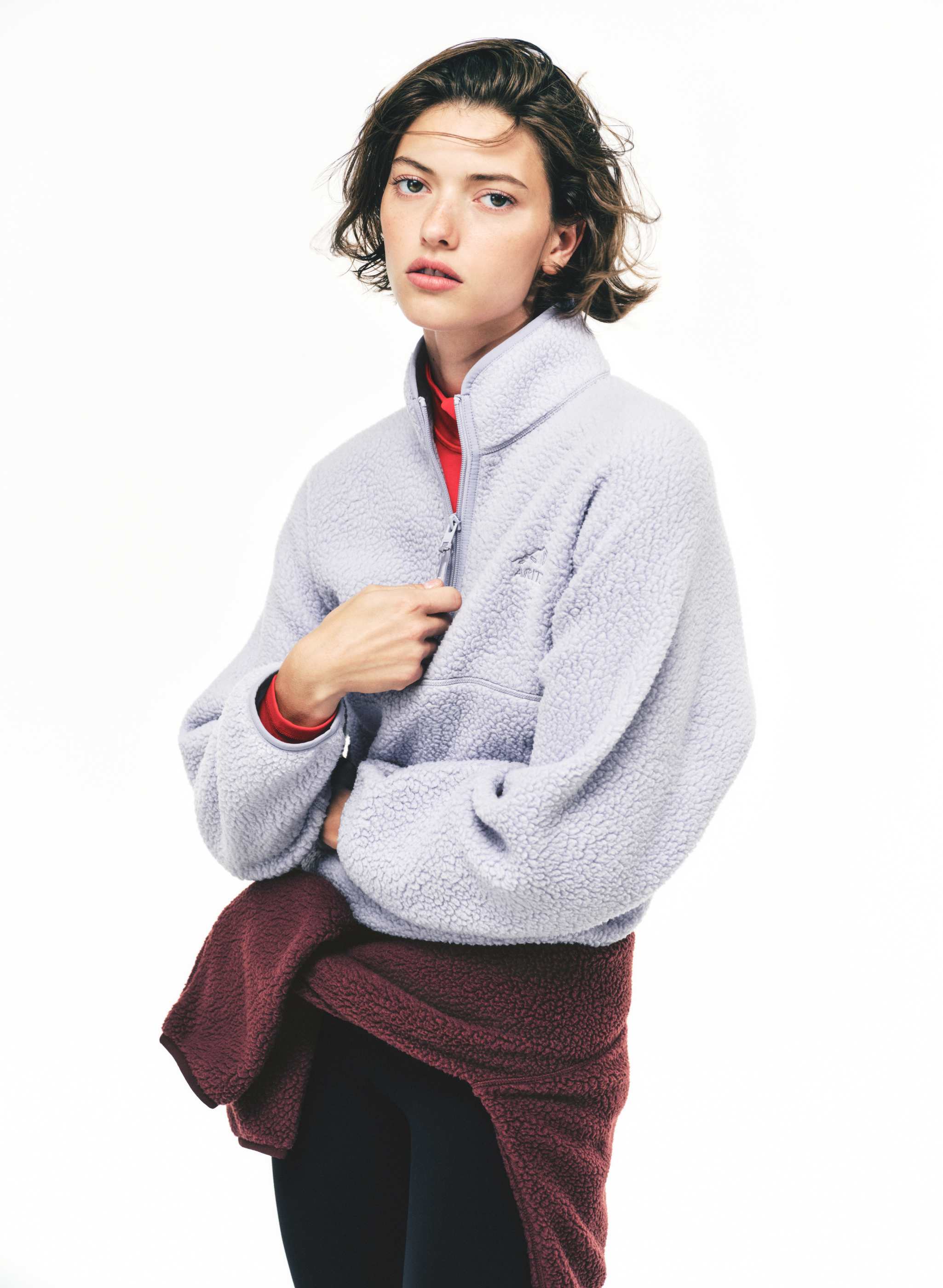 POLARTEC® THERMAL PRO™ HIGHLANDS 1/2 ZIP - Mid-pile fleece relaxed half-zip mockneck. 
