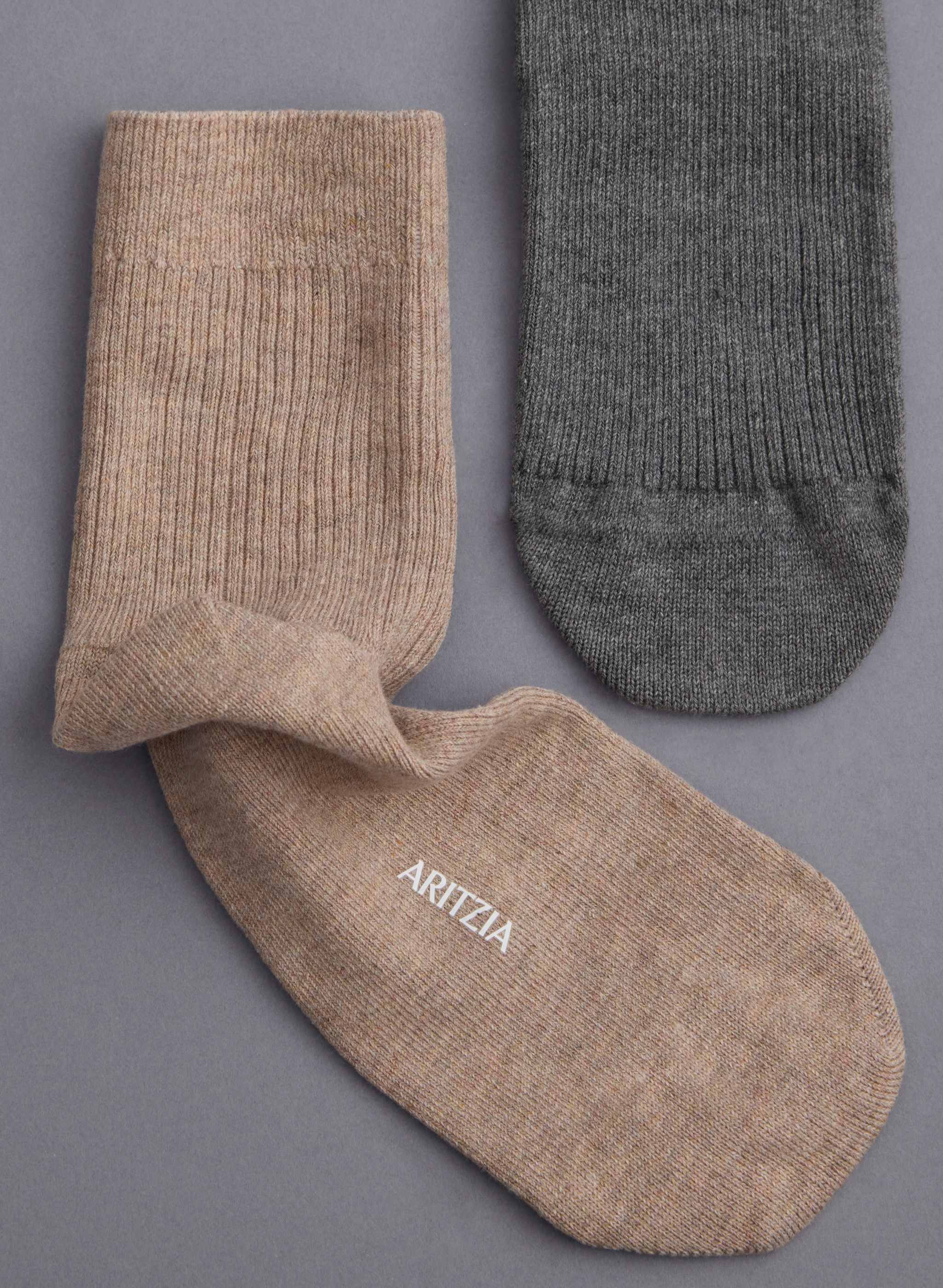 DAILY RIB ANKLE SOCK 3-PACK - Ribbed SUPIMA® cotton ankle socks, 3-pack. 