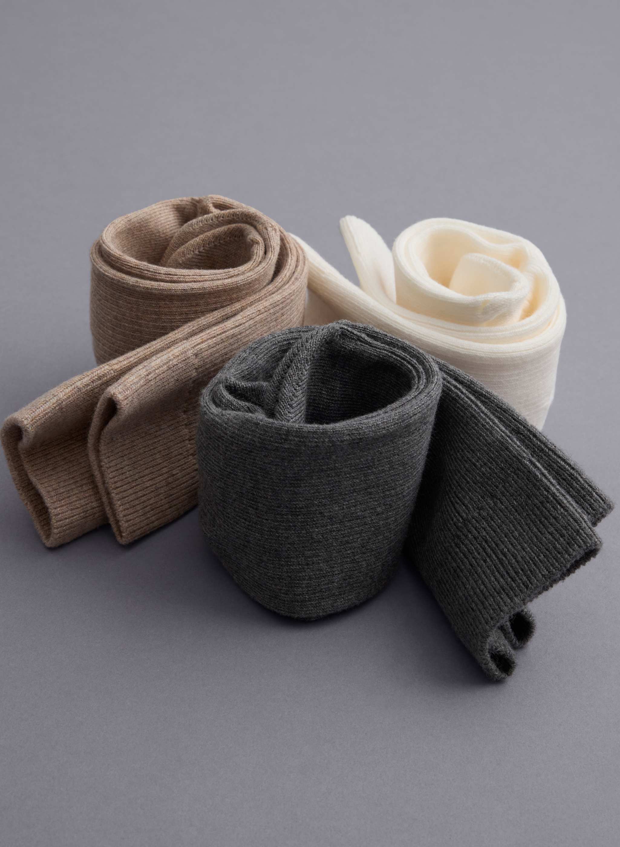 DAILY RIB CREW SOCK 3-PACK - SUPIMA® Cotton crew socks, 3-pack. 
