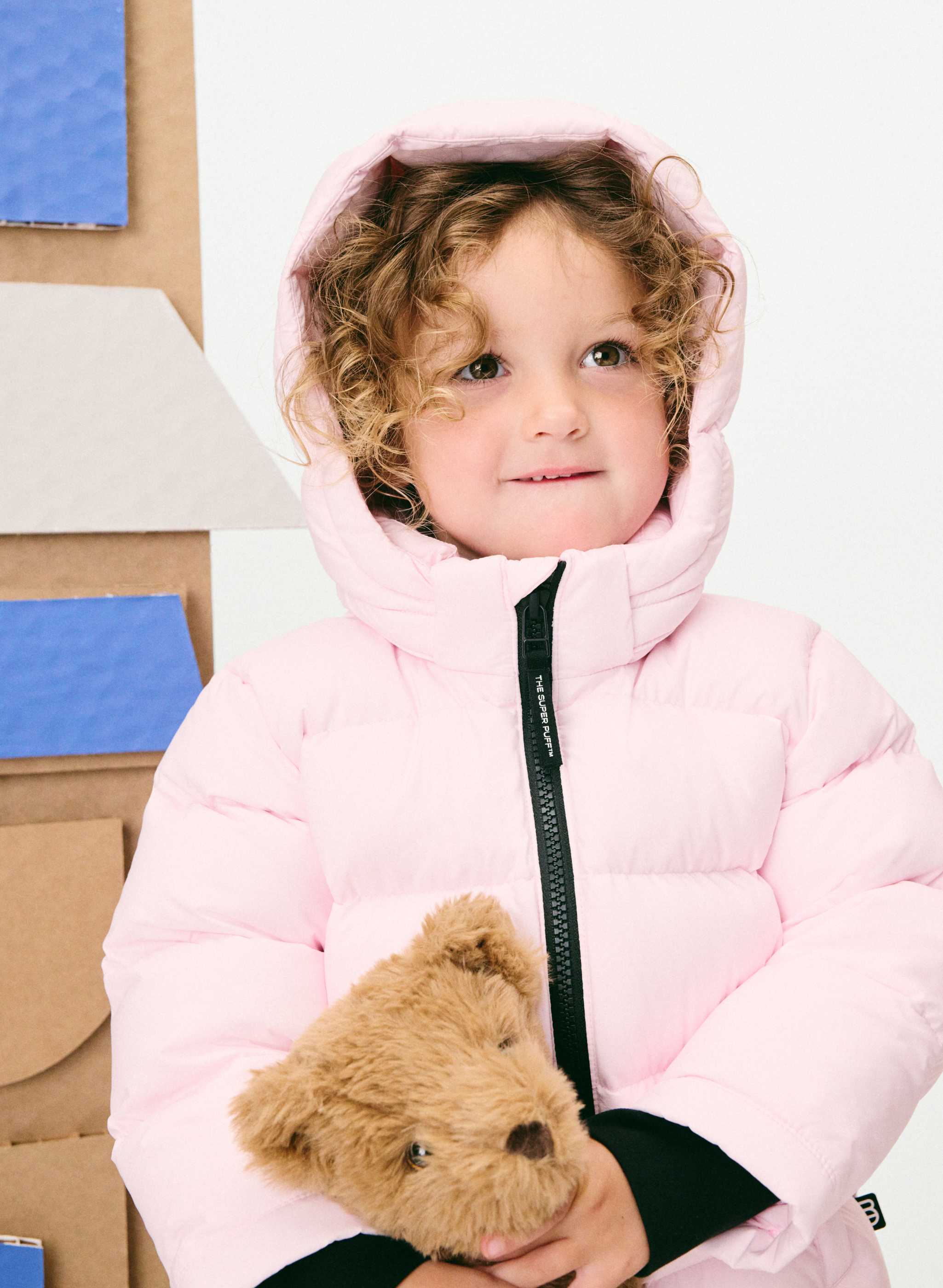 THE SUPER BABY PUFF™ - CLIMATTE™ - Water-repellent Japanese cliMATTE™ 800+ fill-power premium down baby puffer jacket. 