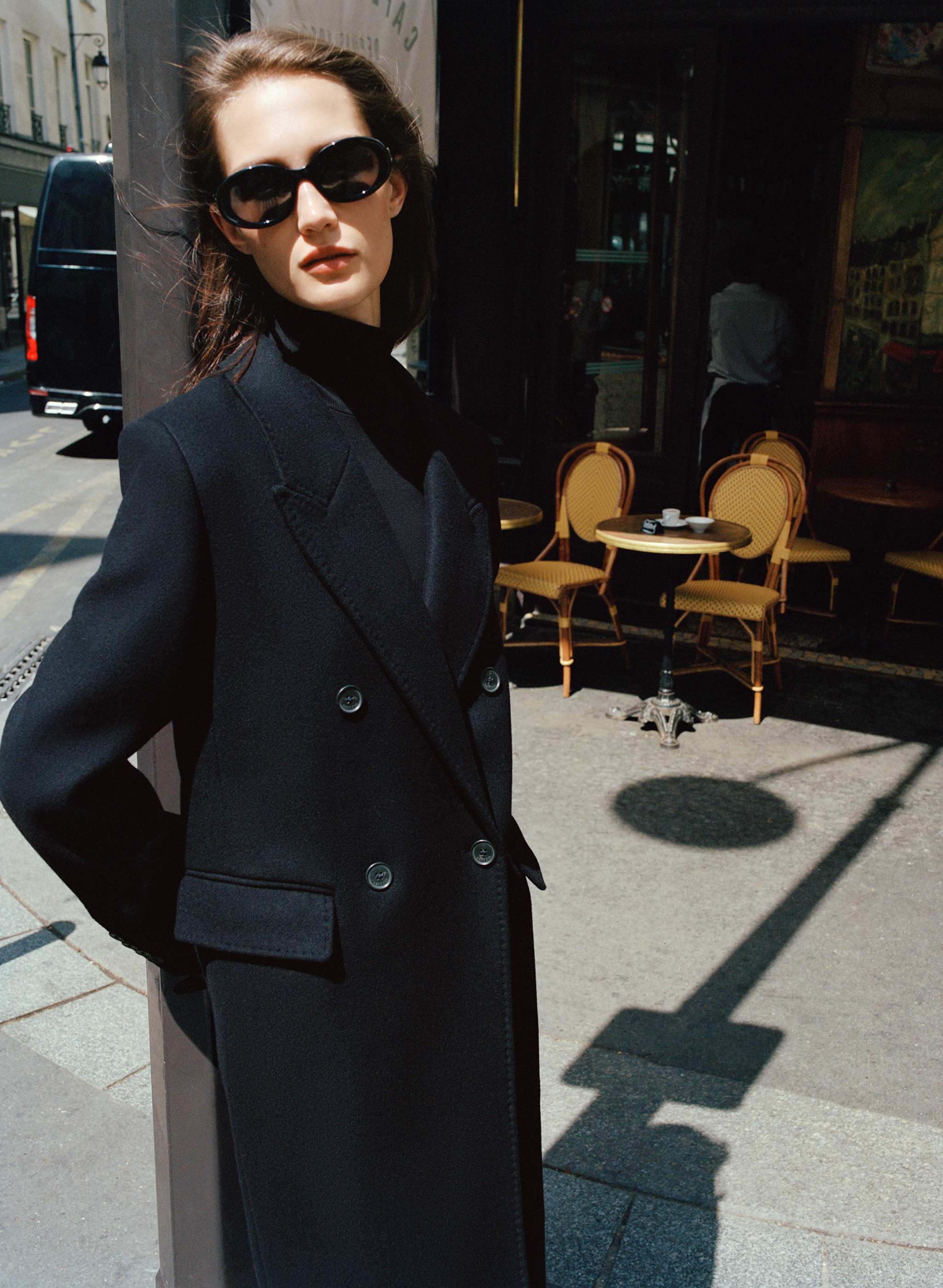 MANTEAU THE CONSTANT™ - CACHEMIRE-LAINE LUXE - Manteau croisé long en laine et en cachemire d’Italie. 