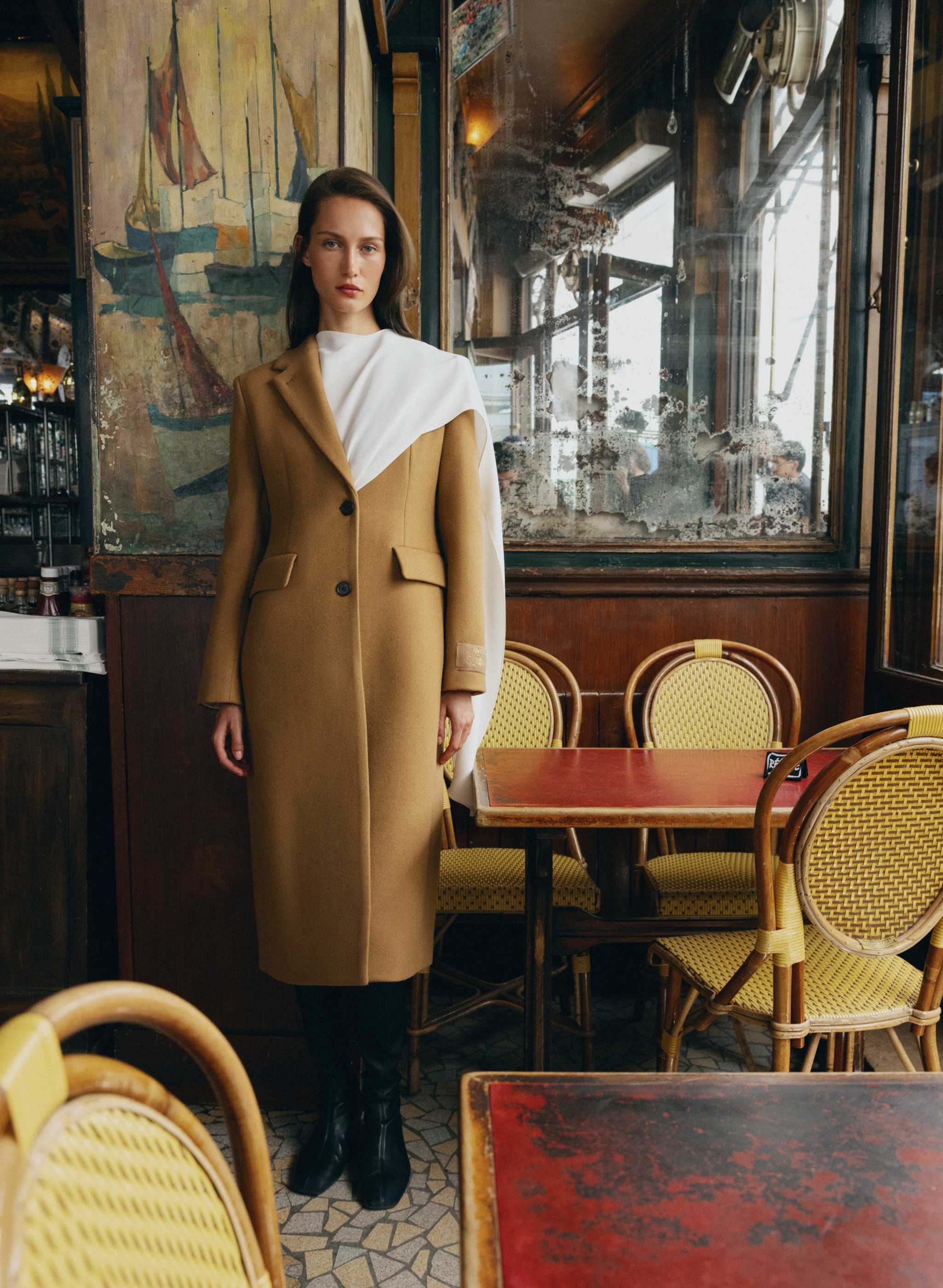 MANTEAU EVENING - CACHEMIRE-LAINE LUXE - Manteau non croisé en laine vierge et cachemire d’Italie. 