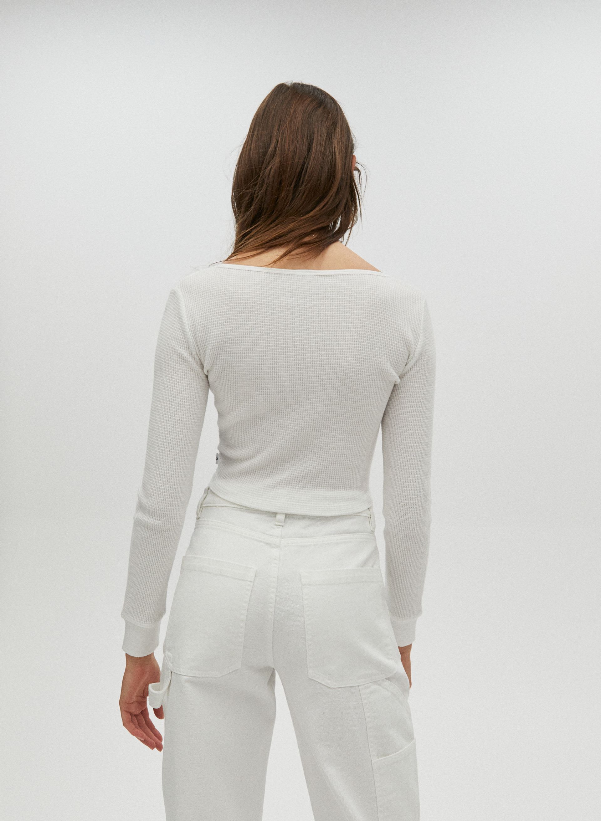 Waffle Scoopneck Longsleeve | Aritzia US