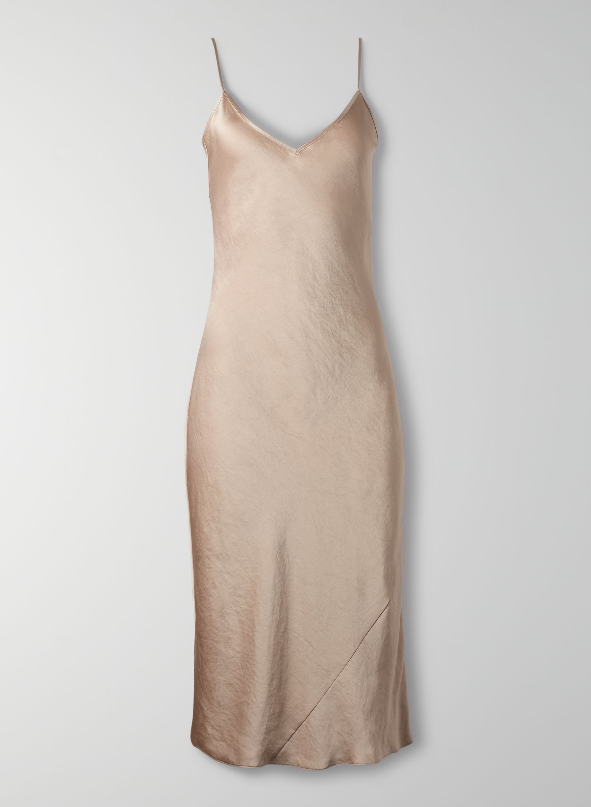 ONLY SLIP SATIN MIDI DRESS | Aritzia