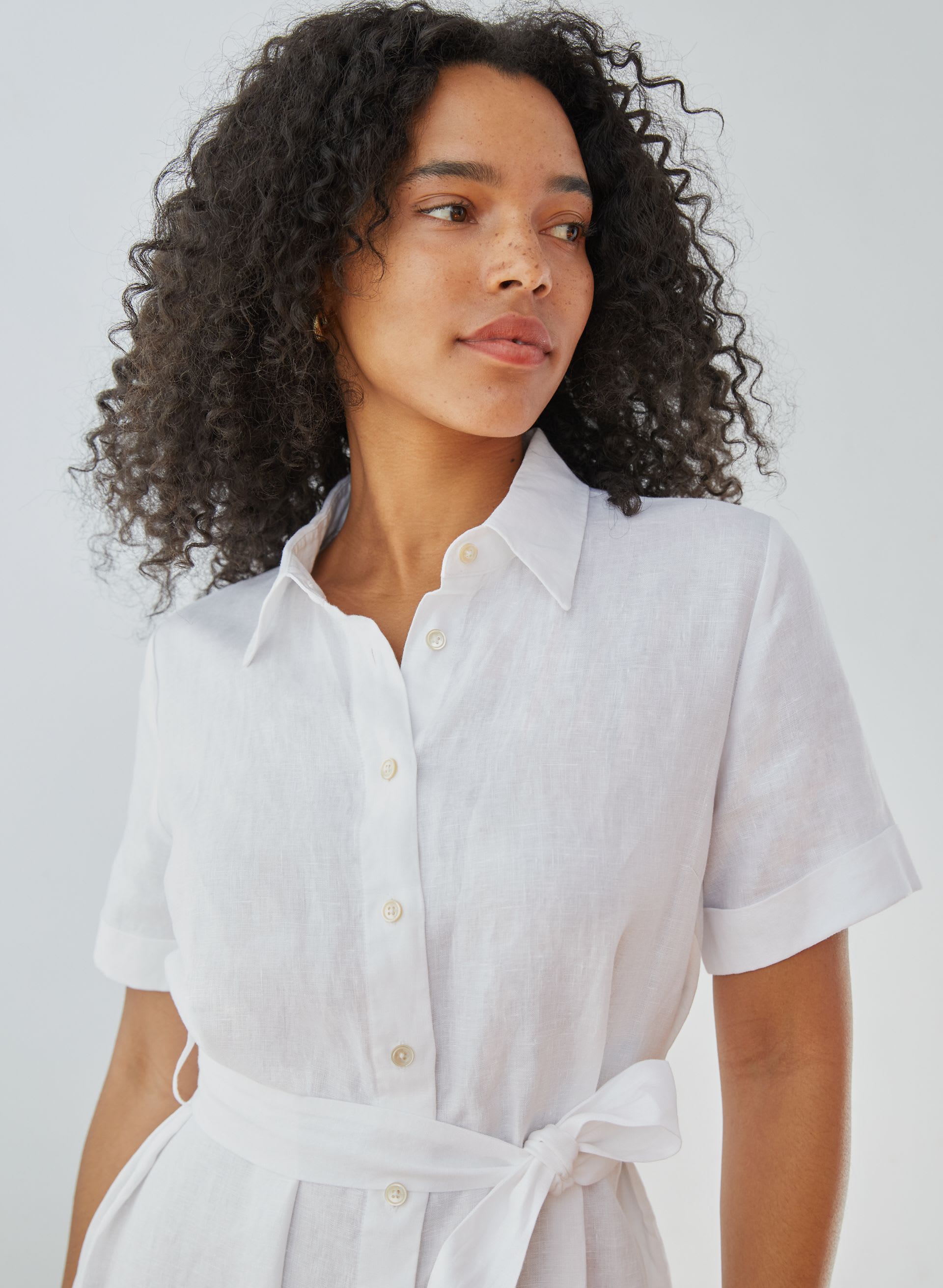 ELETA LINEN DRESS | Aritzia
