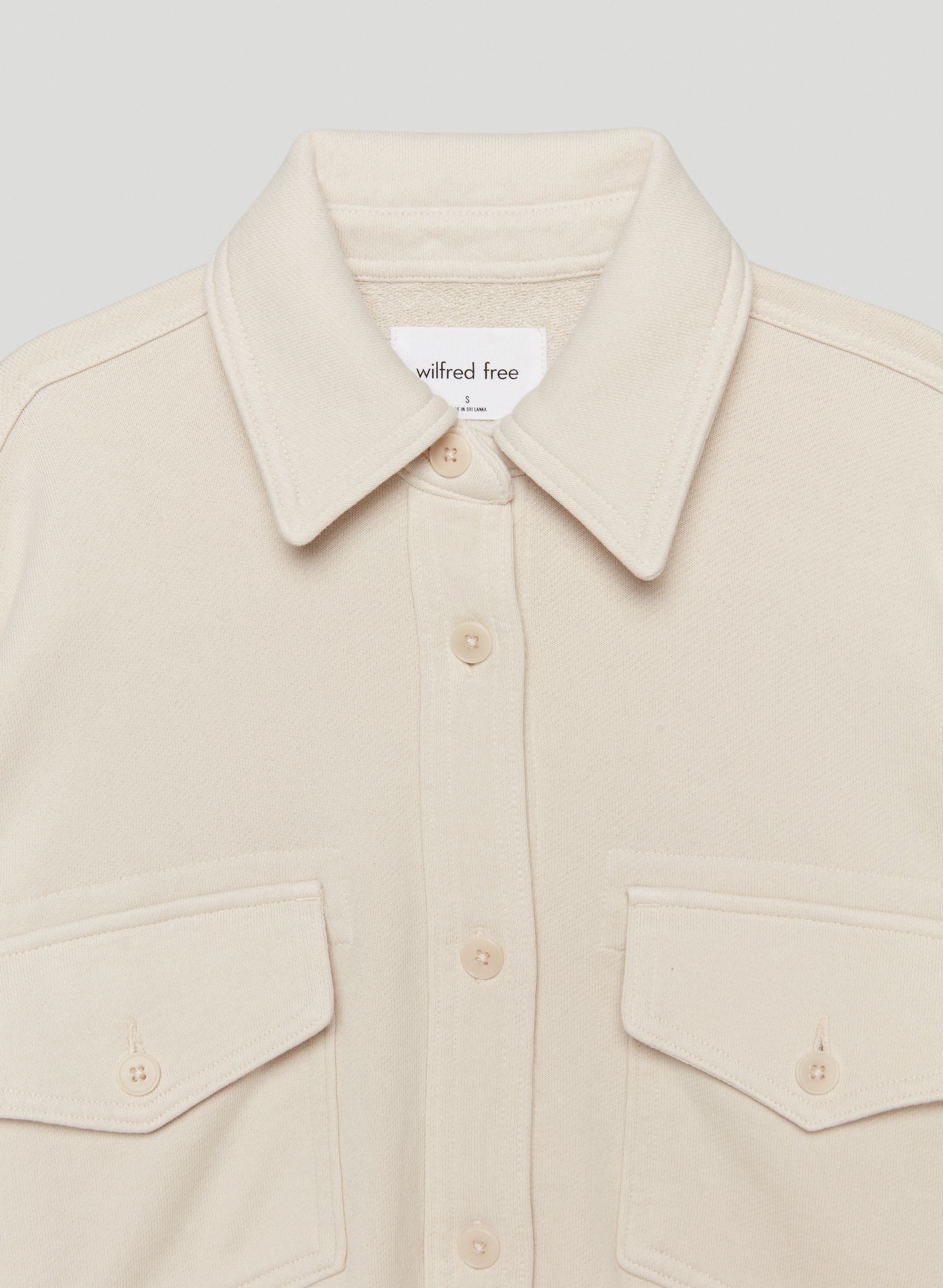 Free Terry Fleece Shirt Jacket | Aritzia CA
