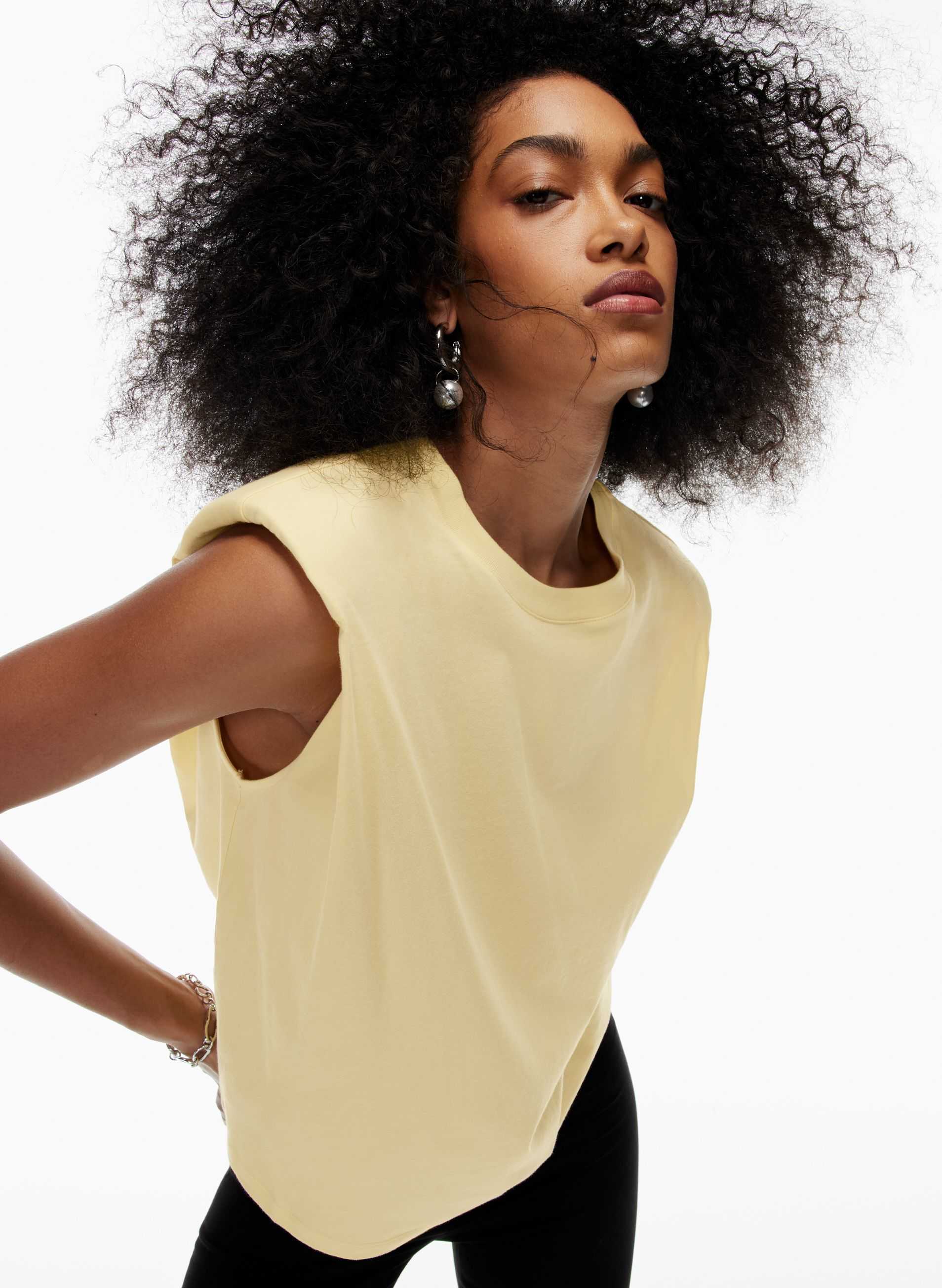 SHOULDER PAD TANK | Aritzia