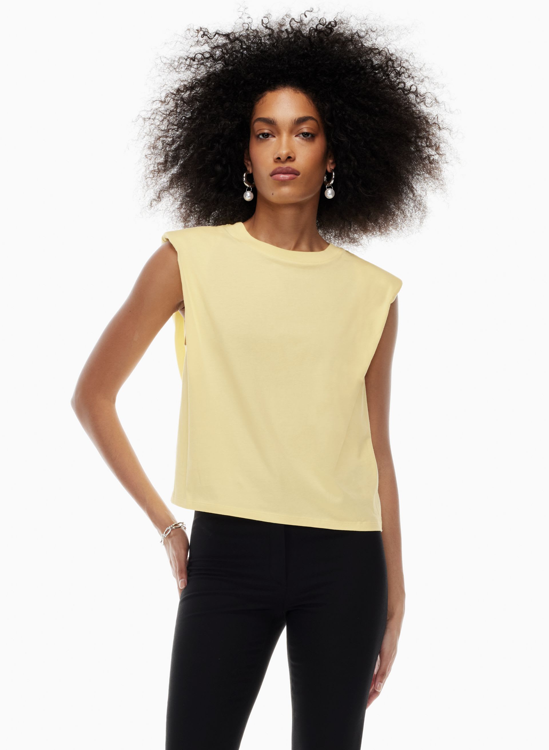 SHOULDER PAD TANK | Aritzia