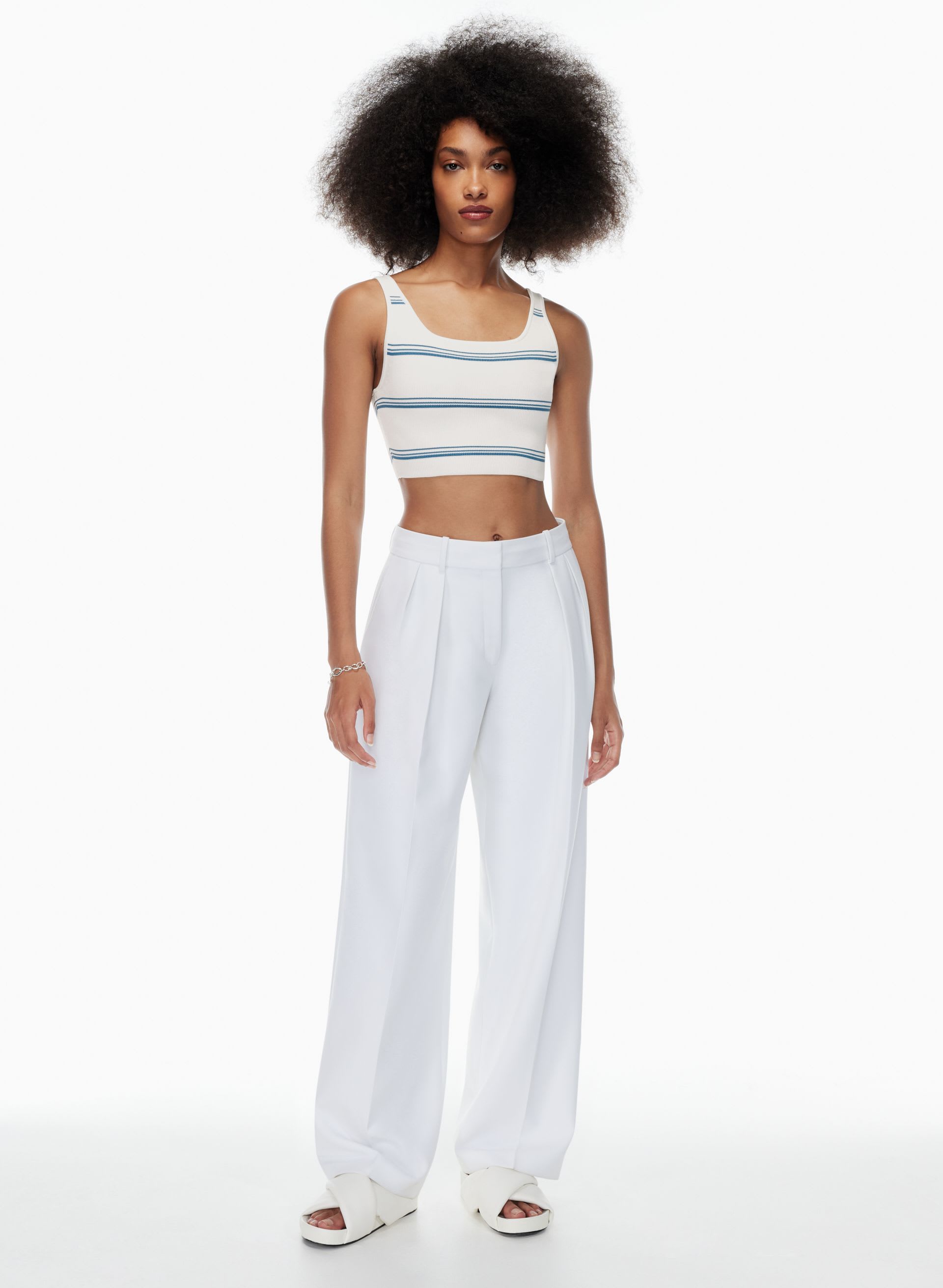 SQUARENECK CROPPED TANK | Aritzia