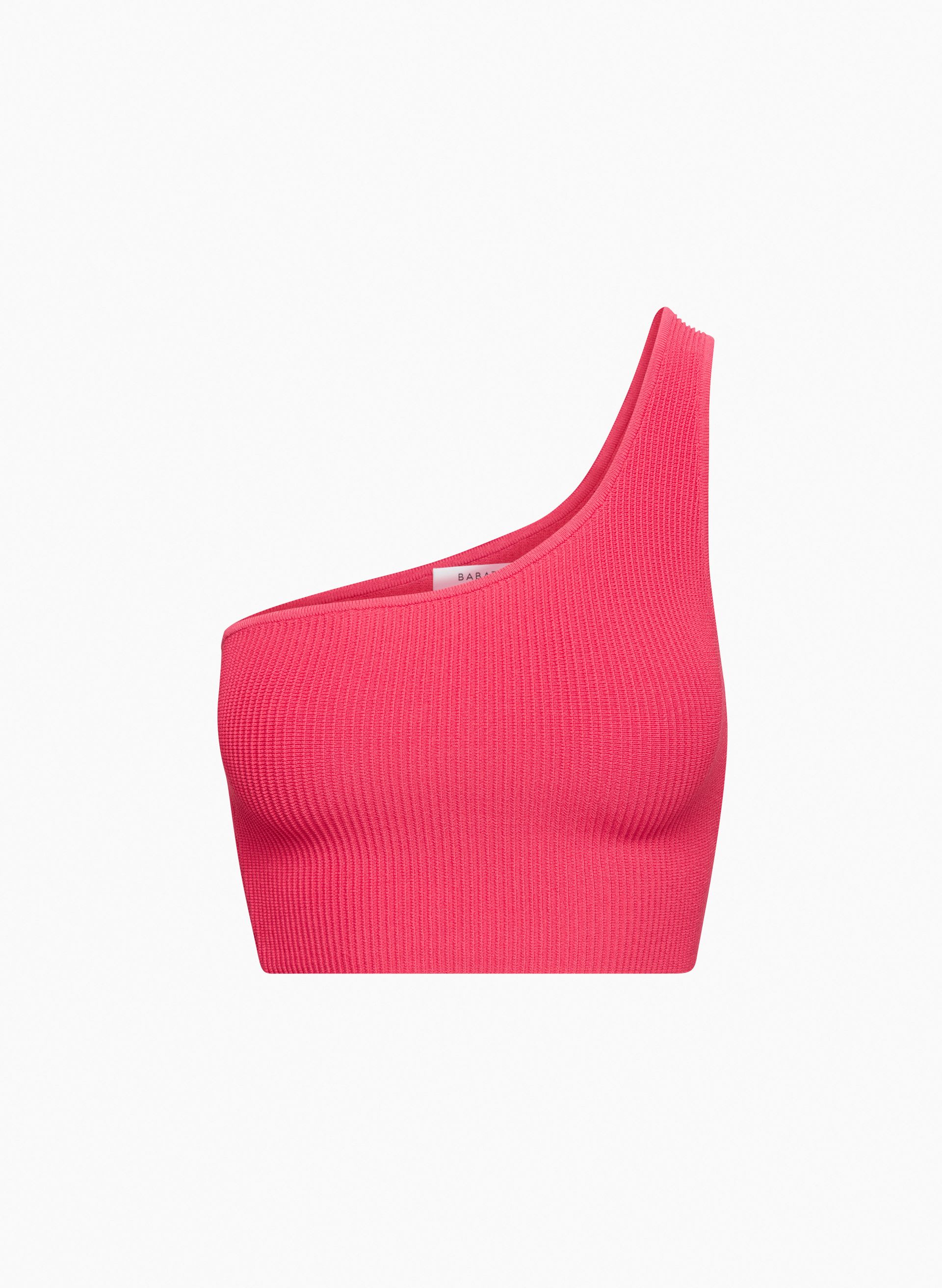 Sculpt Knit One-Shoulder Cropped Tank | Aritzia US