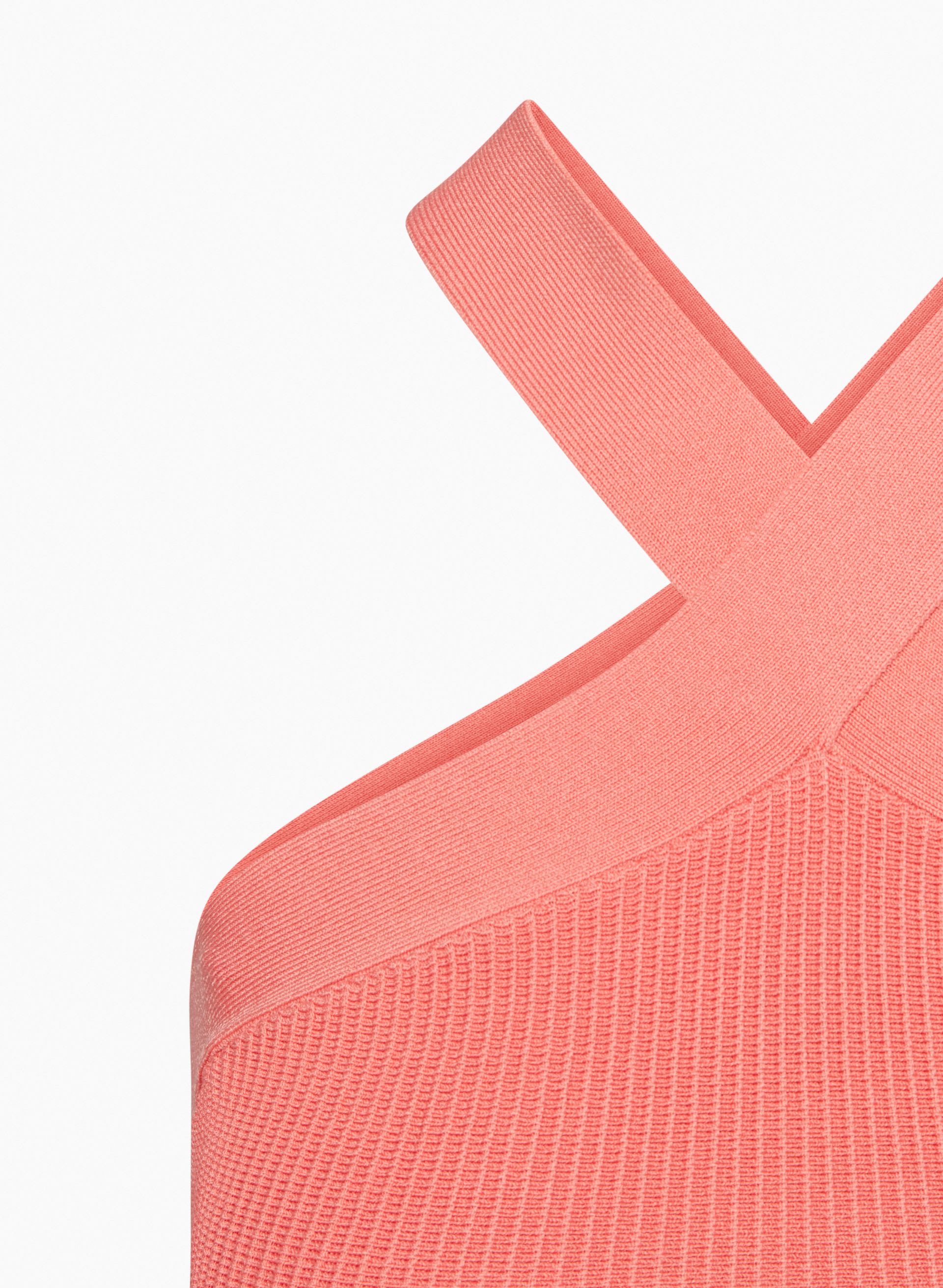 SCULPT KNIT CRISS CROSS CROPPED TANK | Aritzia