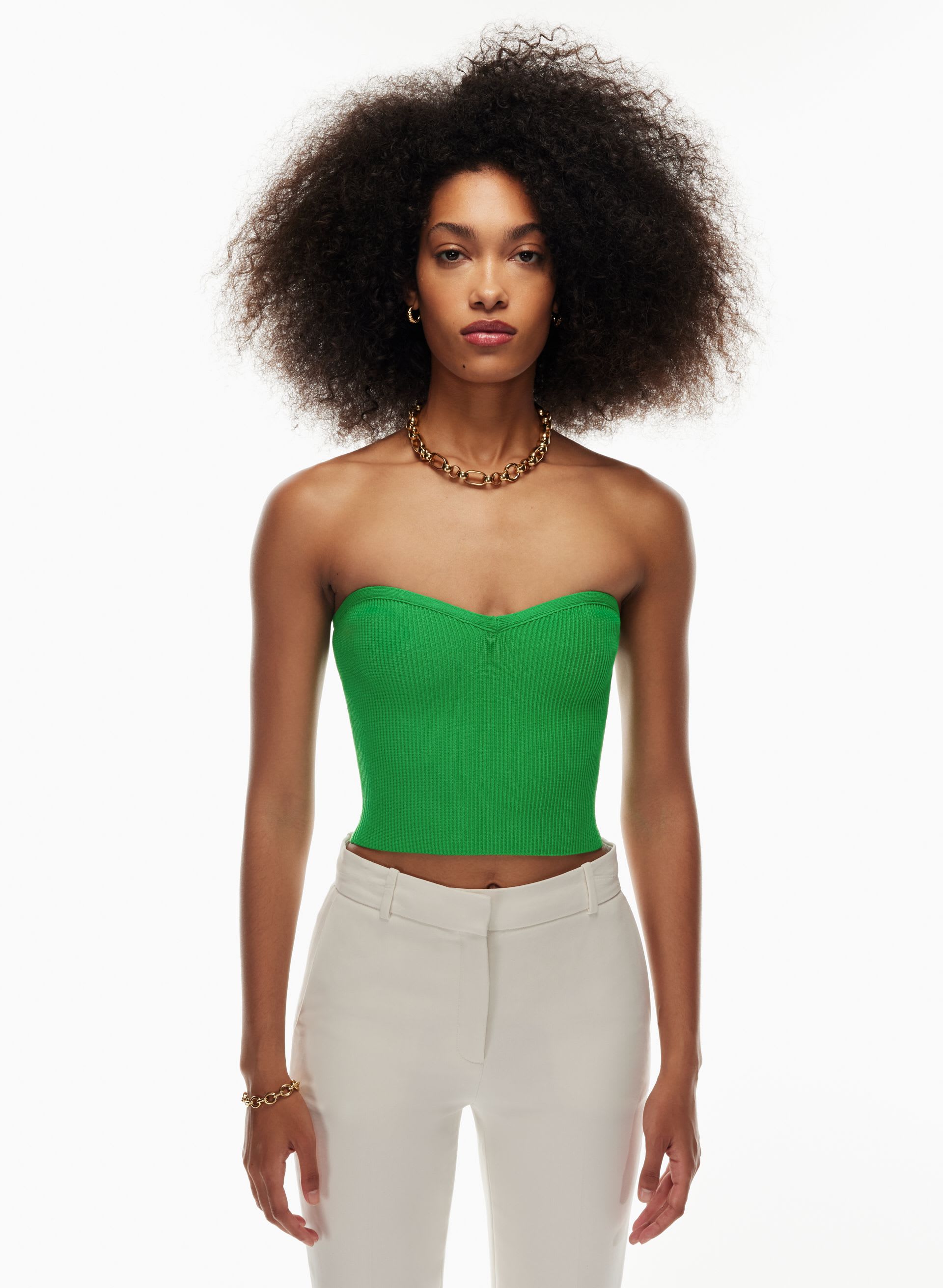 SCULPT KNIT SWEETHEART TUBE TOP | Aritzia