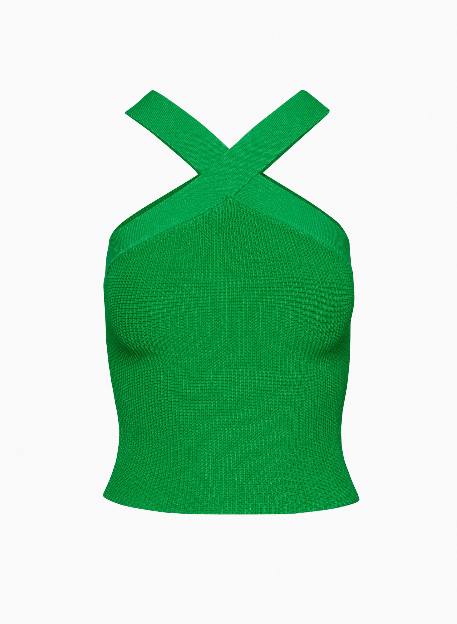 SCULPT KNIT CRISS CROSS TANK | Aritzia