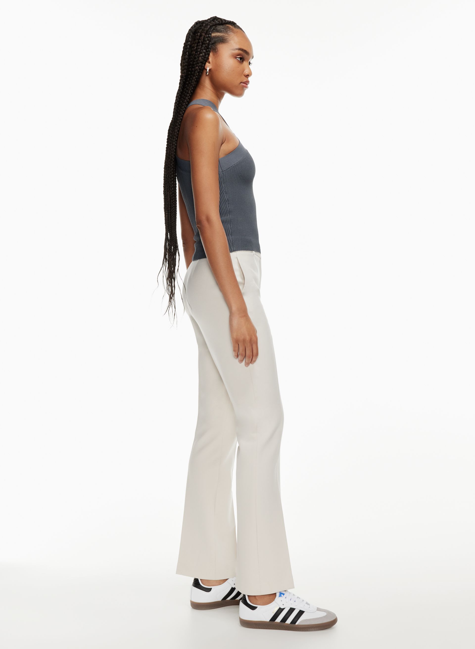 SCULPT KNIT CRISS CROSS TANK | Aritzia