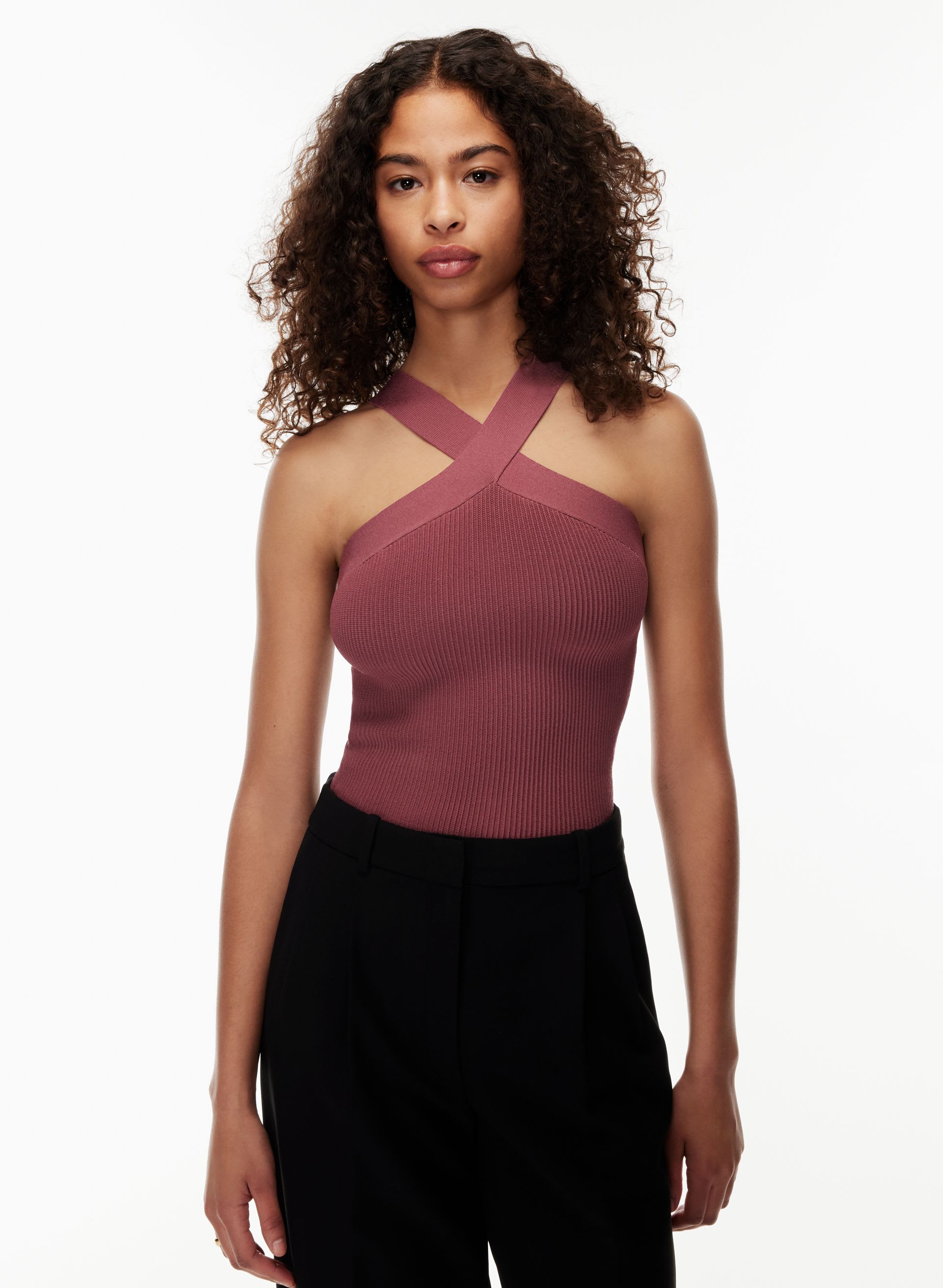 Sculpt Knit Criss Cross Tank | Aritzia US