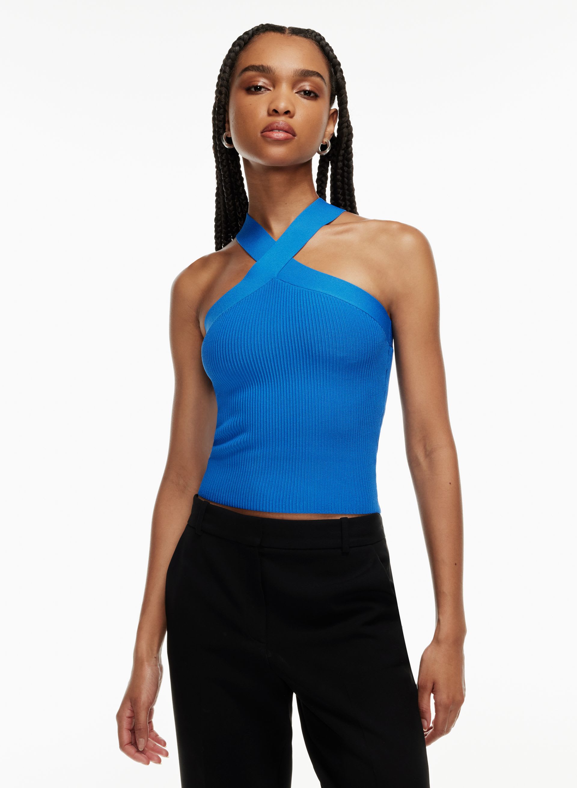 Sculpt Knit Criss Cross Tank | Aritzia US