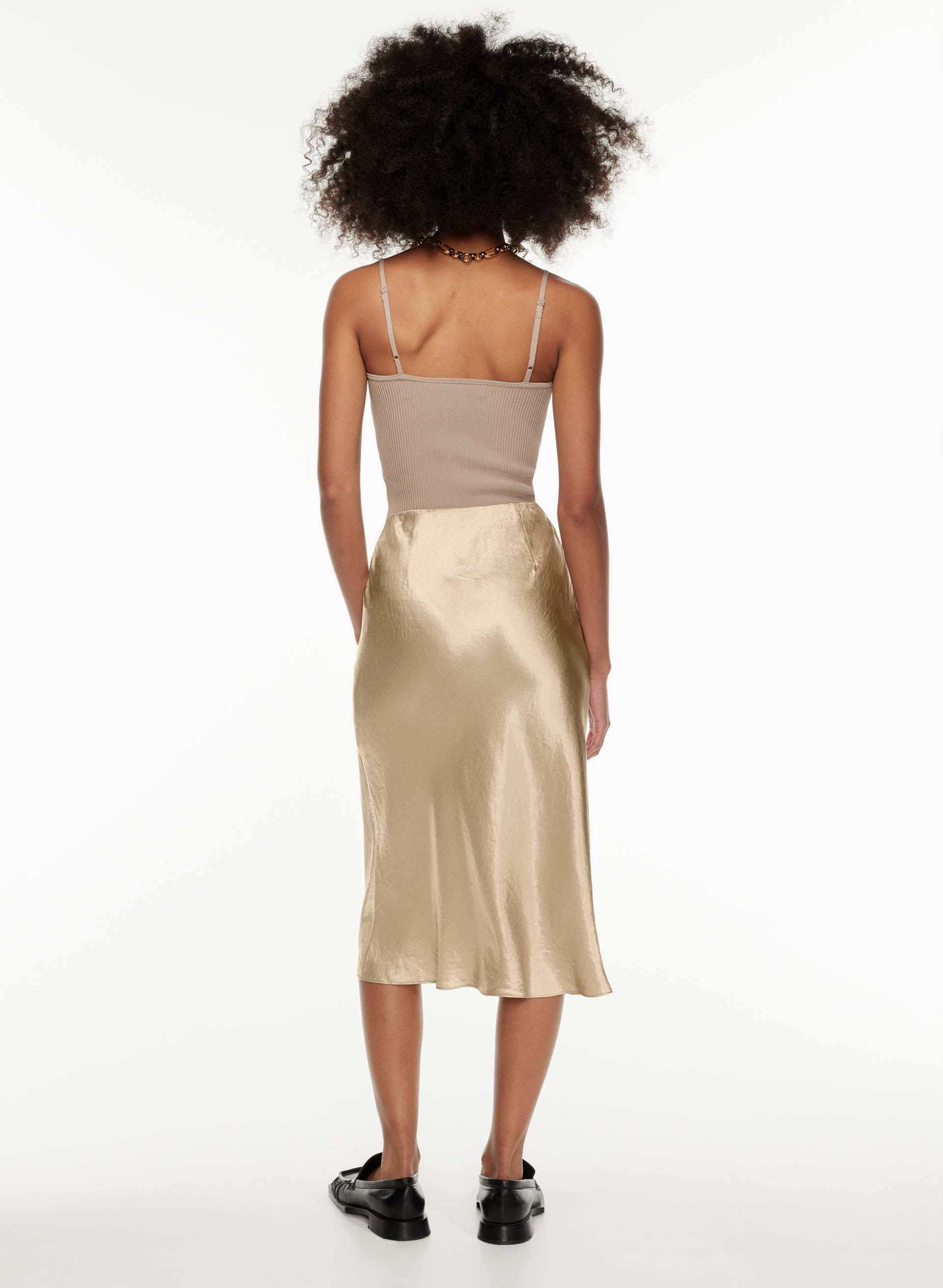 SLIP MIDI SKIRT | Aritzia