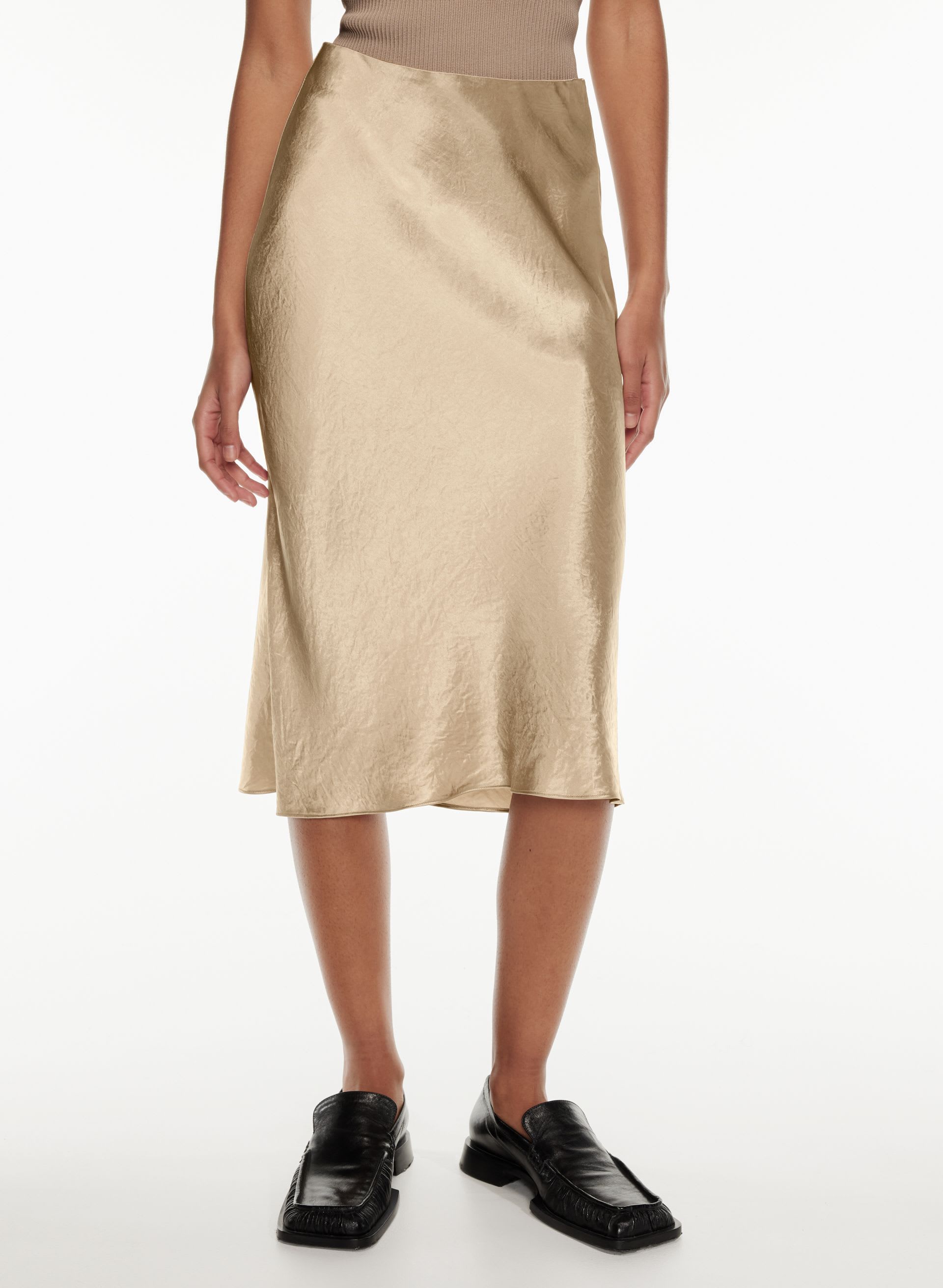 SLIP MIDI SKIRT | Aritzia