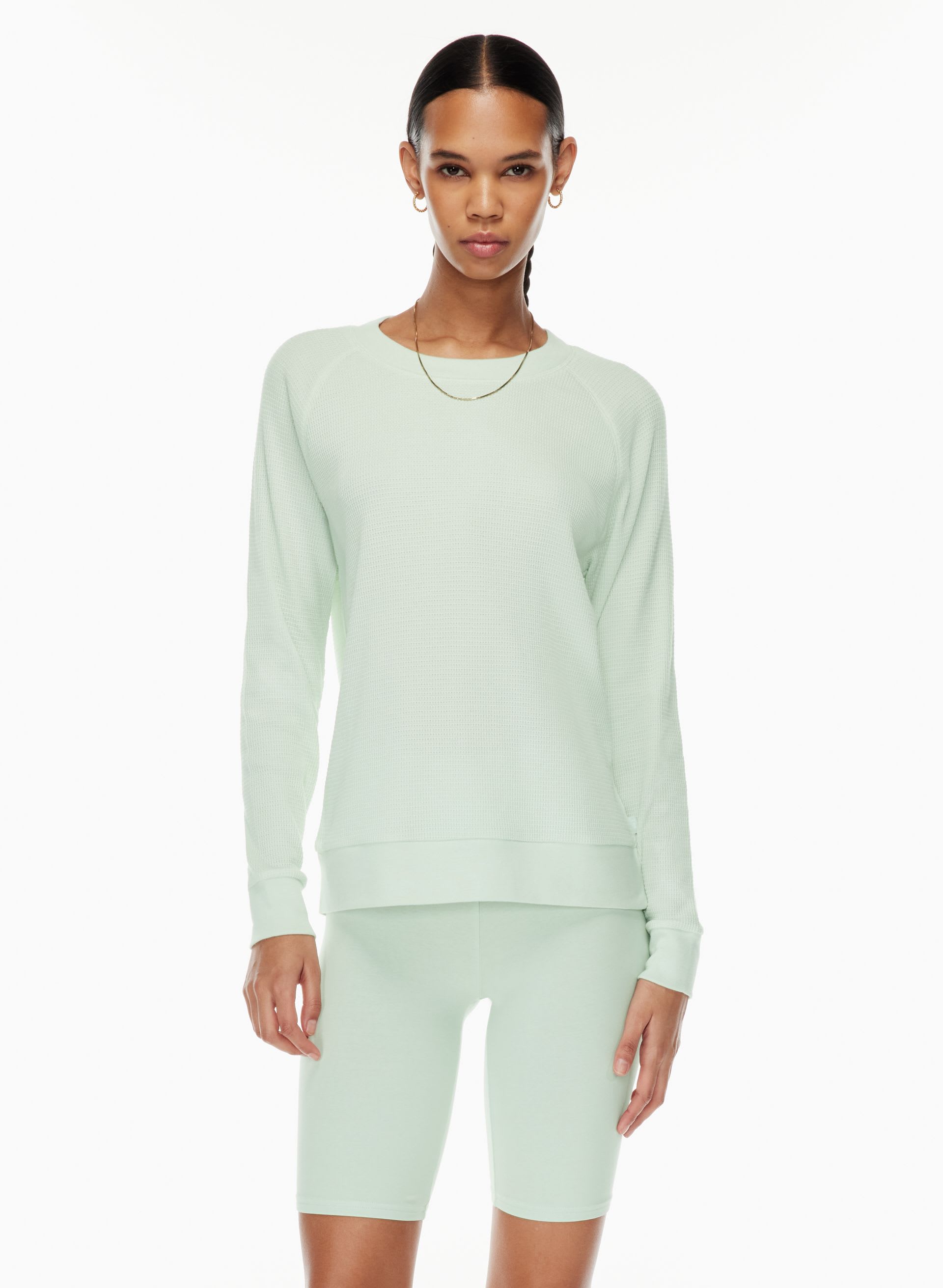 WAFFLE RAGLAN LONGSLEEVE | Aritzia