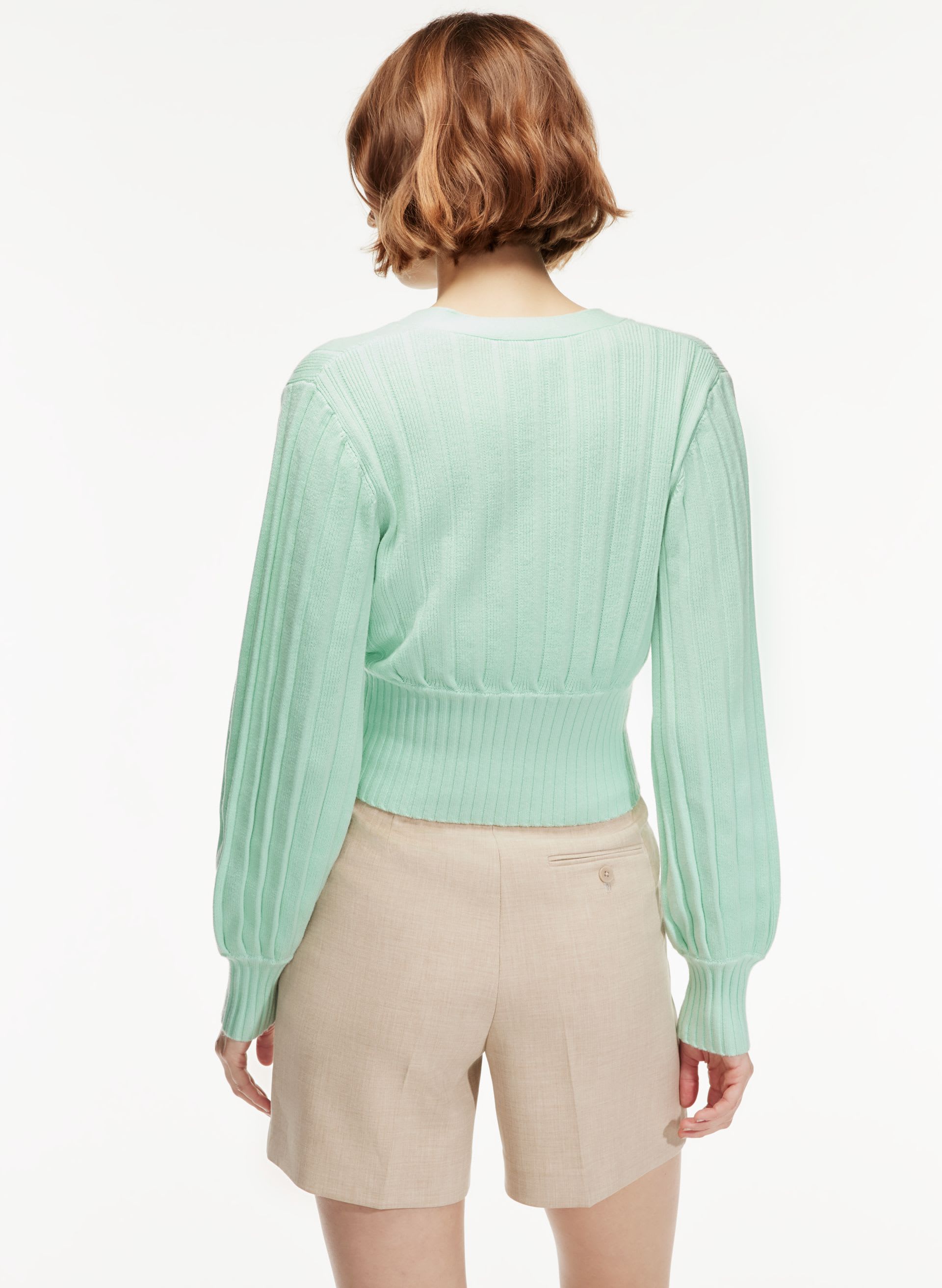 PLUNGE FRONT CARDIGAN | Aritzia