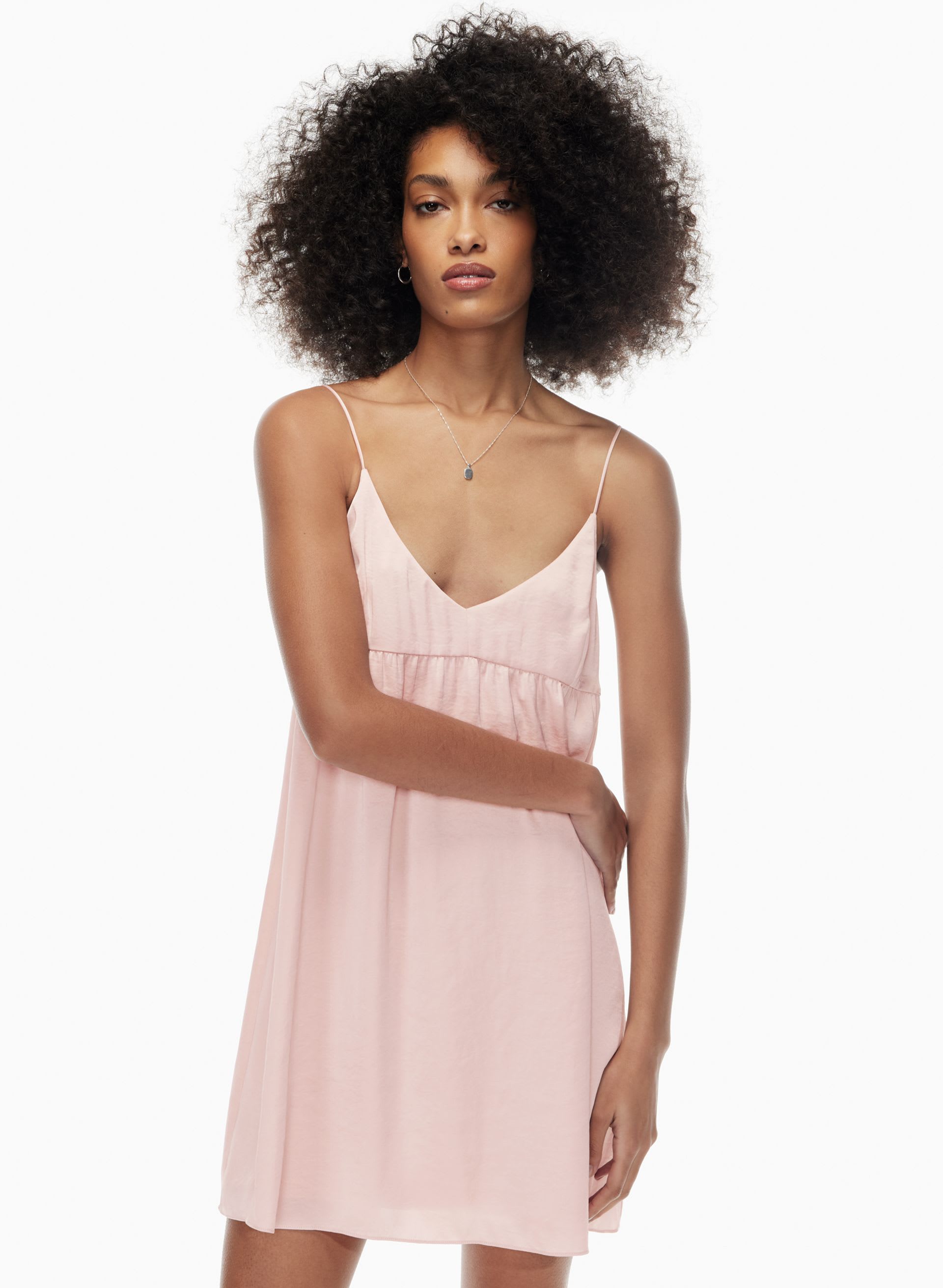 LOVER SATIN MINI DRESS | Aritzia