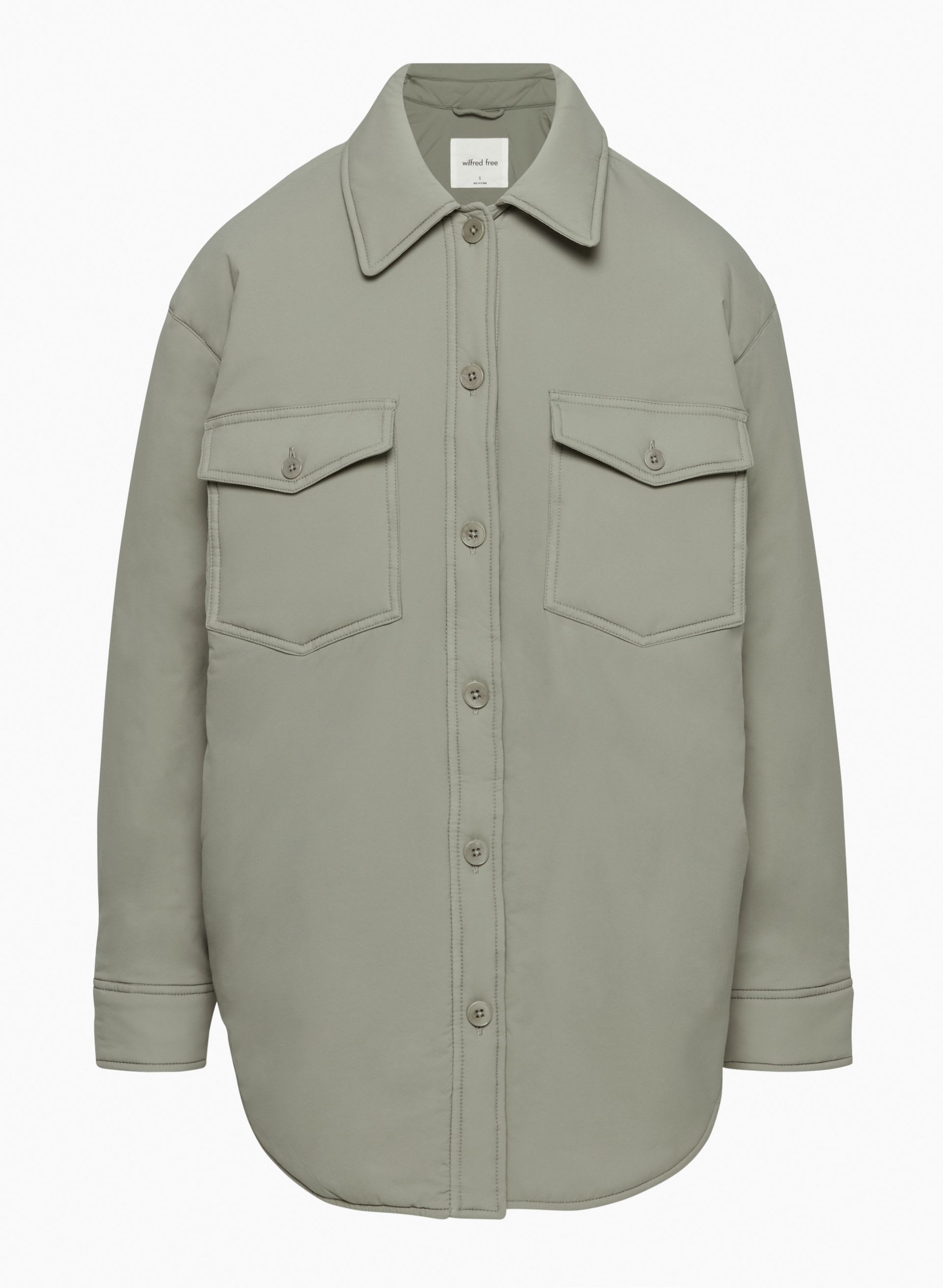 THE GANNA SHIRT JACKET | Aritzia