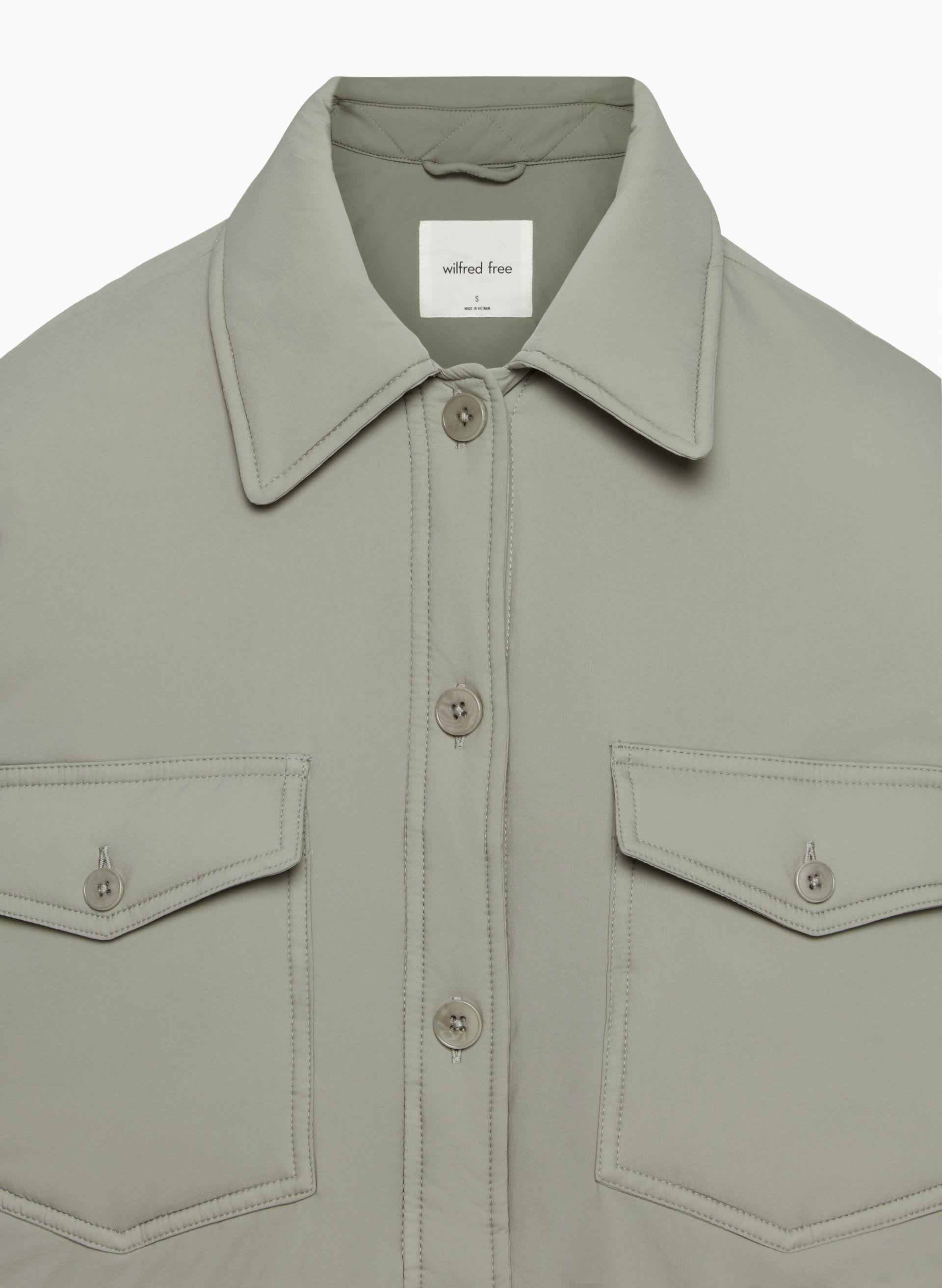 THE GANNA SHIRT JACKET | Aritzia