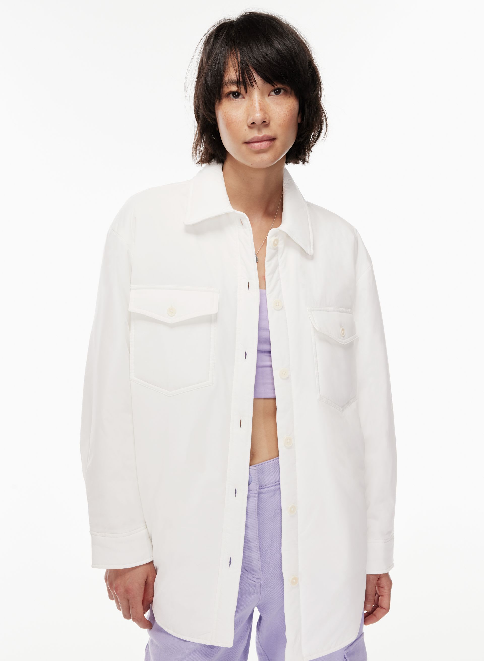 THE GANNA SHIRT JACKET | Aritzia