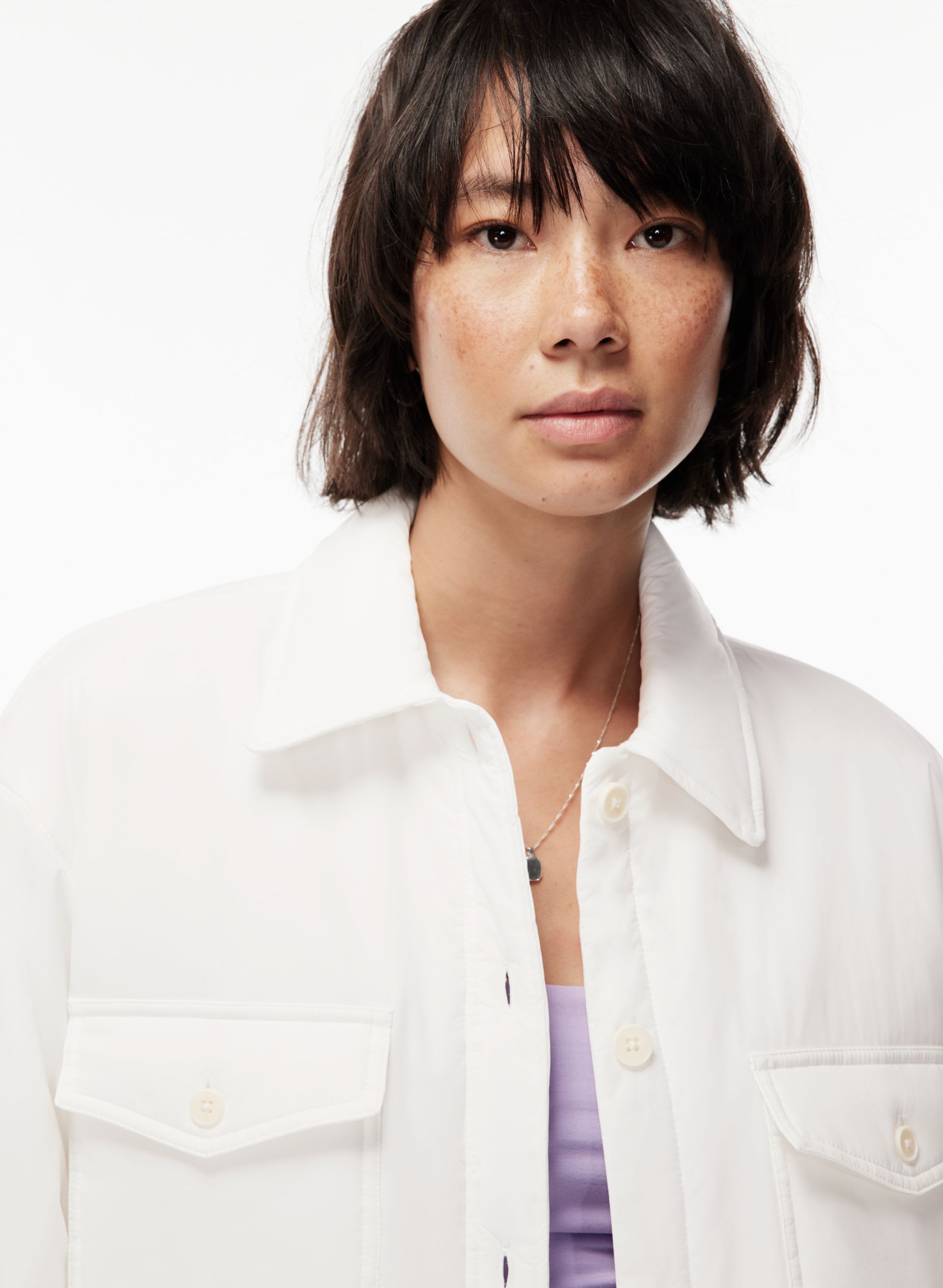 THE GANNA SHIRT JACKET | Aritzia