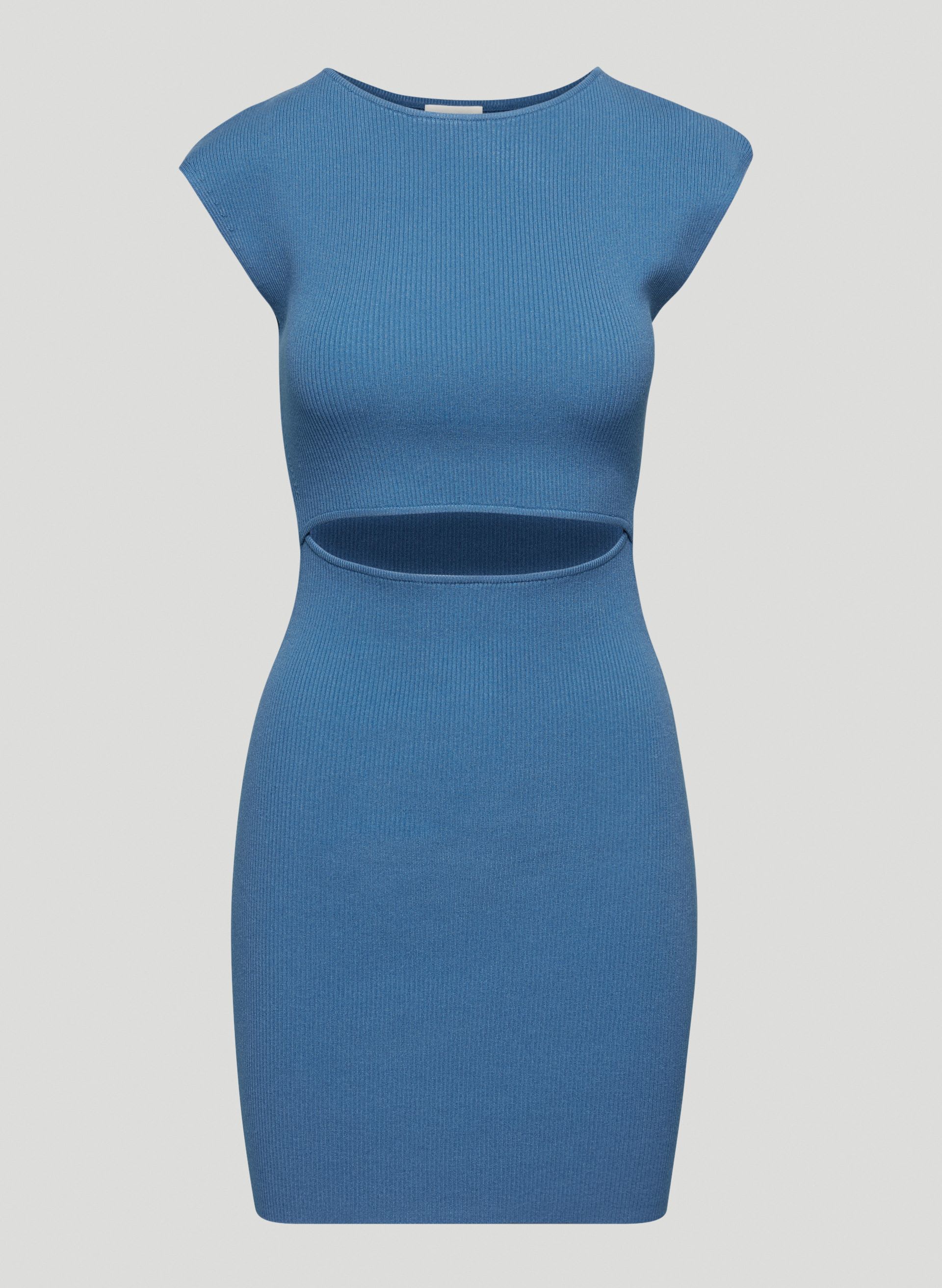 CUT-OUT KNIT MINI DRESS | Aritzia