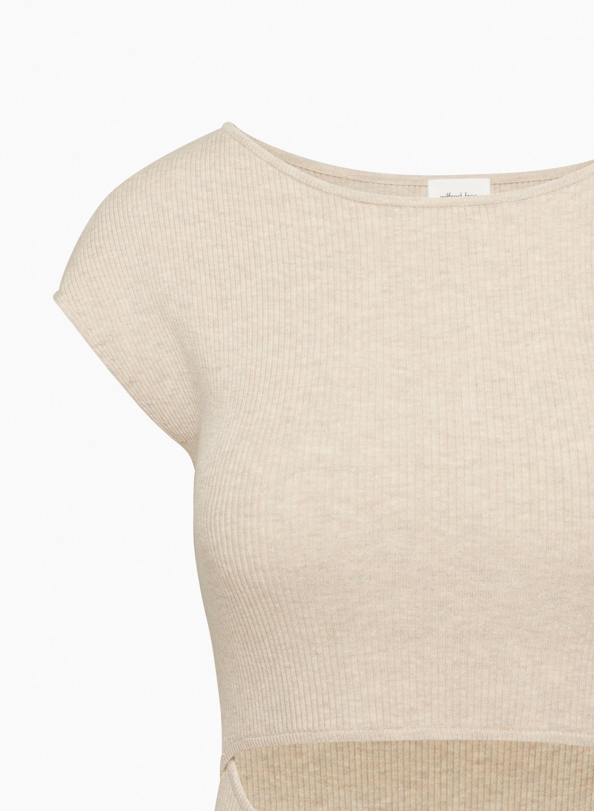 CUT-OUT KNIT MIDI DRESS | Aritzia
