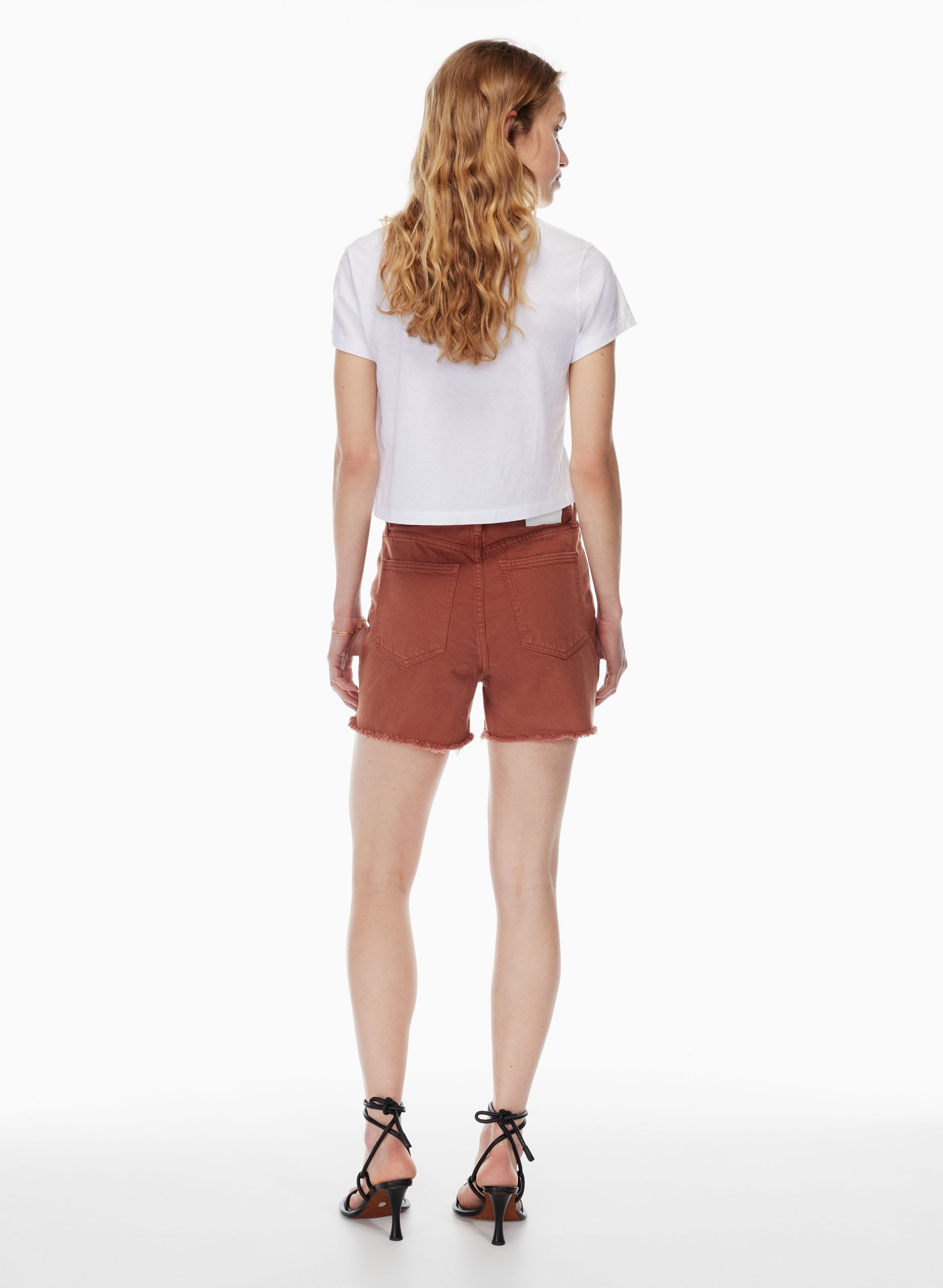 Denim Forum The Yoko Mid Thigh Short | Aritzia US