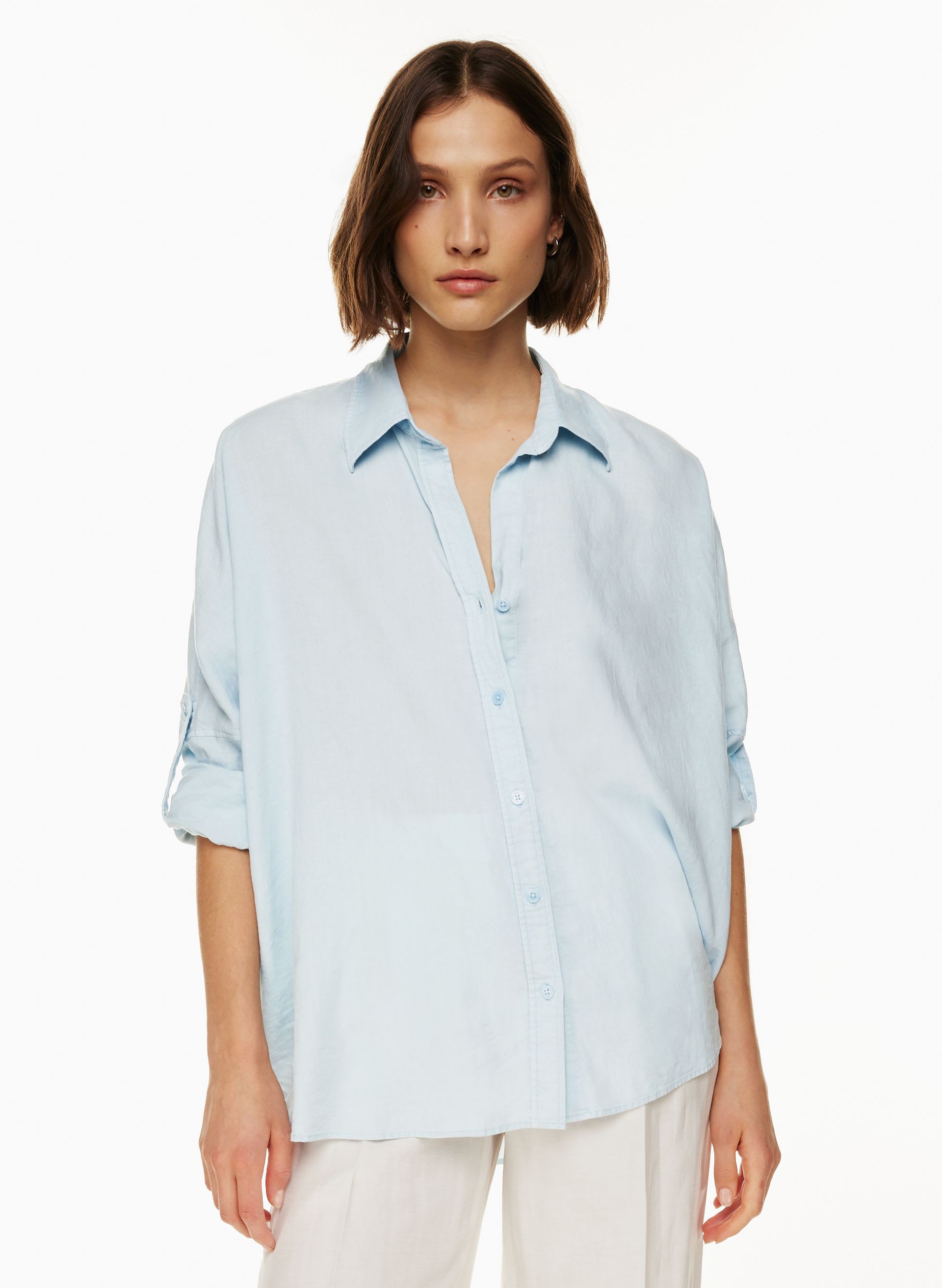 ROONEY LINEN SHIRT | Aritzia