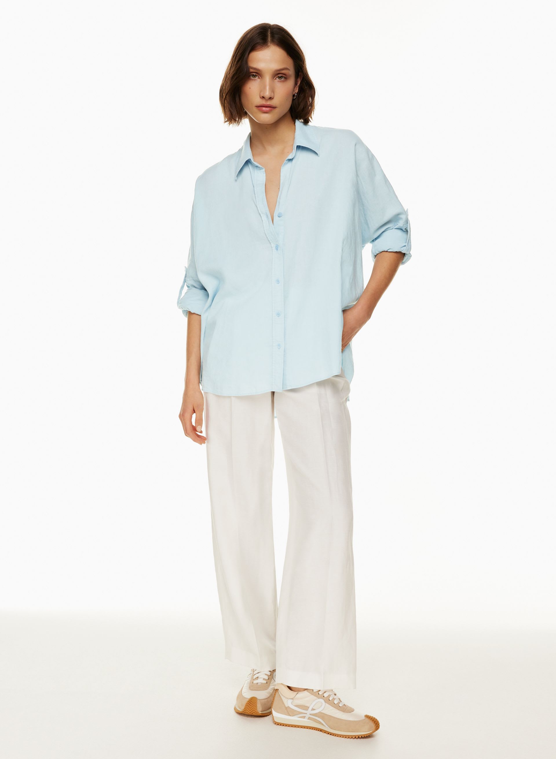 ROONEY LINEN SHIRT | Aritzia