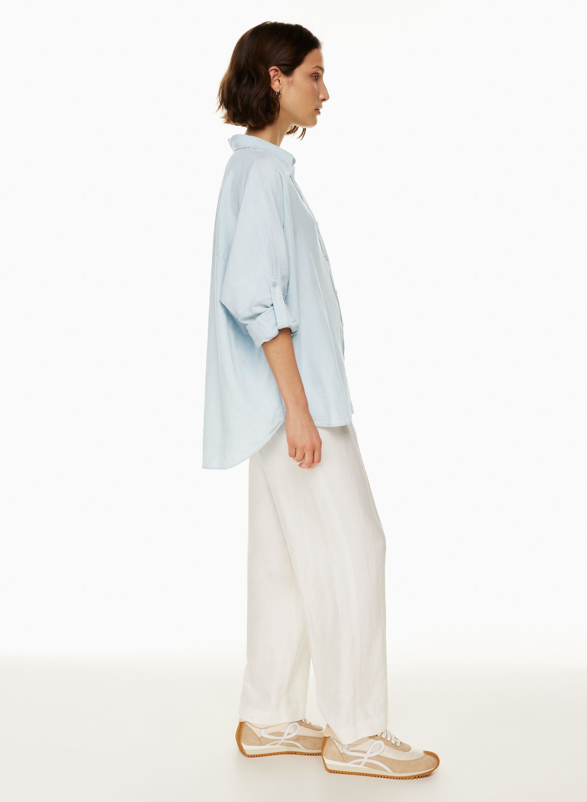 ROONEY LINEN SHIRT | Aritzia