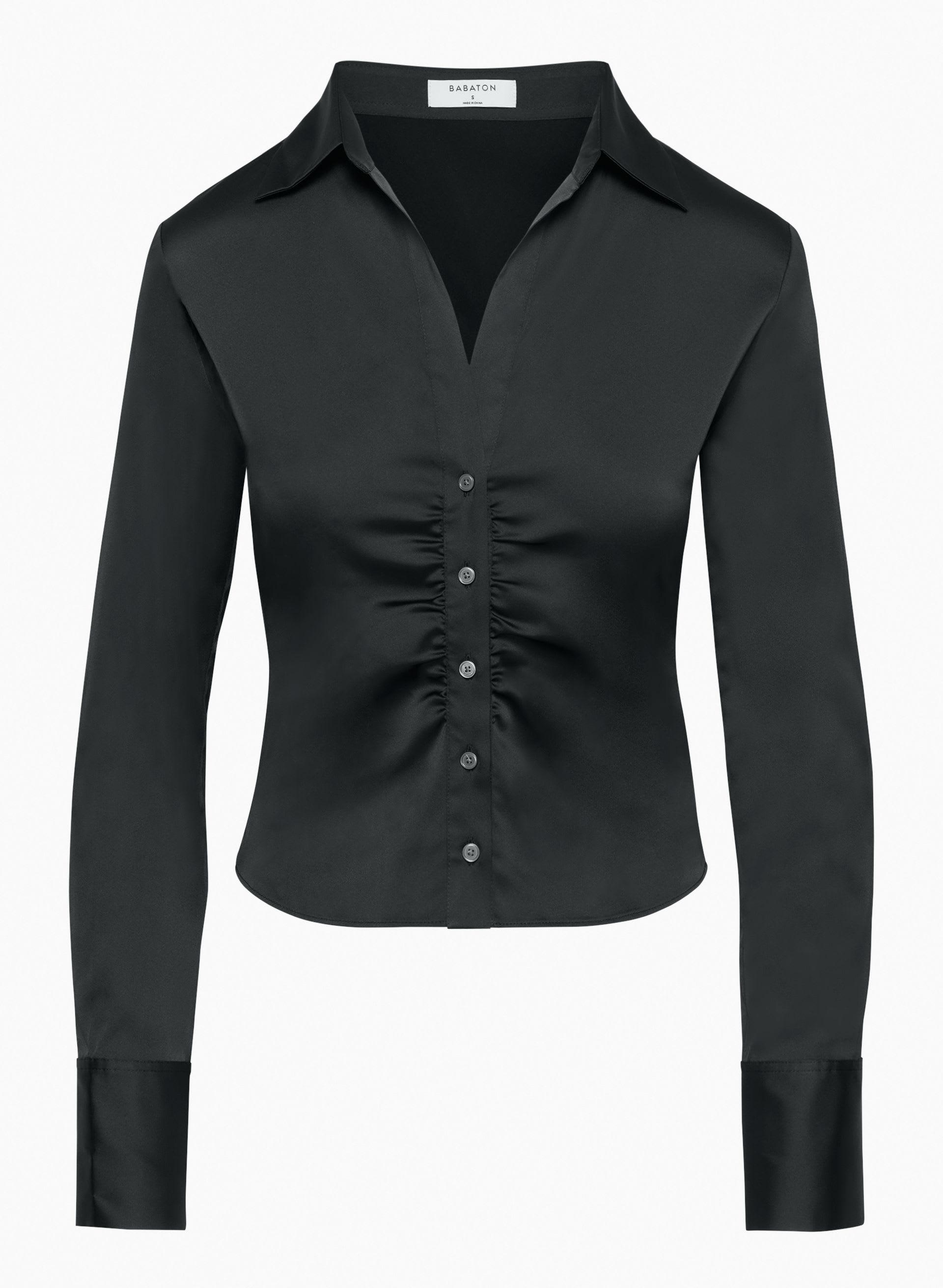 Leiko Satin Shirt | Aritzia CA