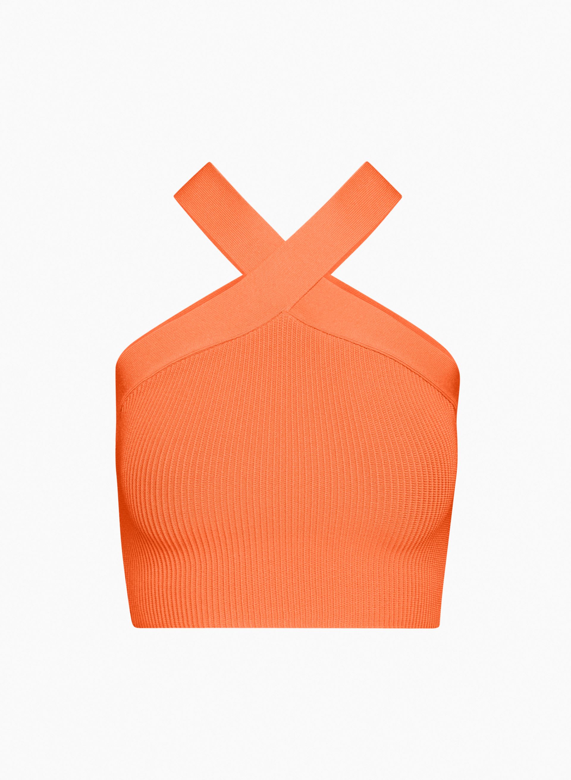 SCULPT KNIT CRISS CROSS CROPPED TANK | Aritzia