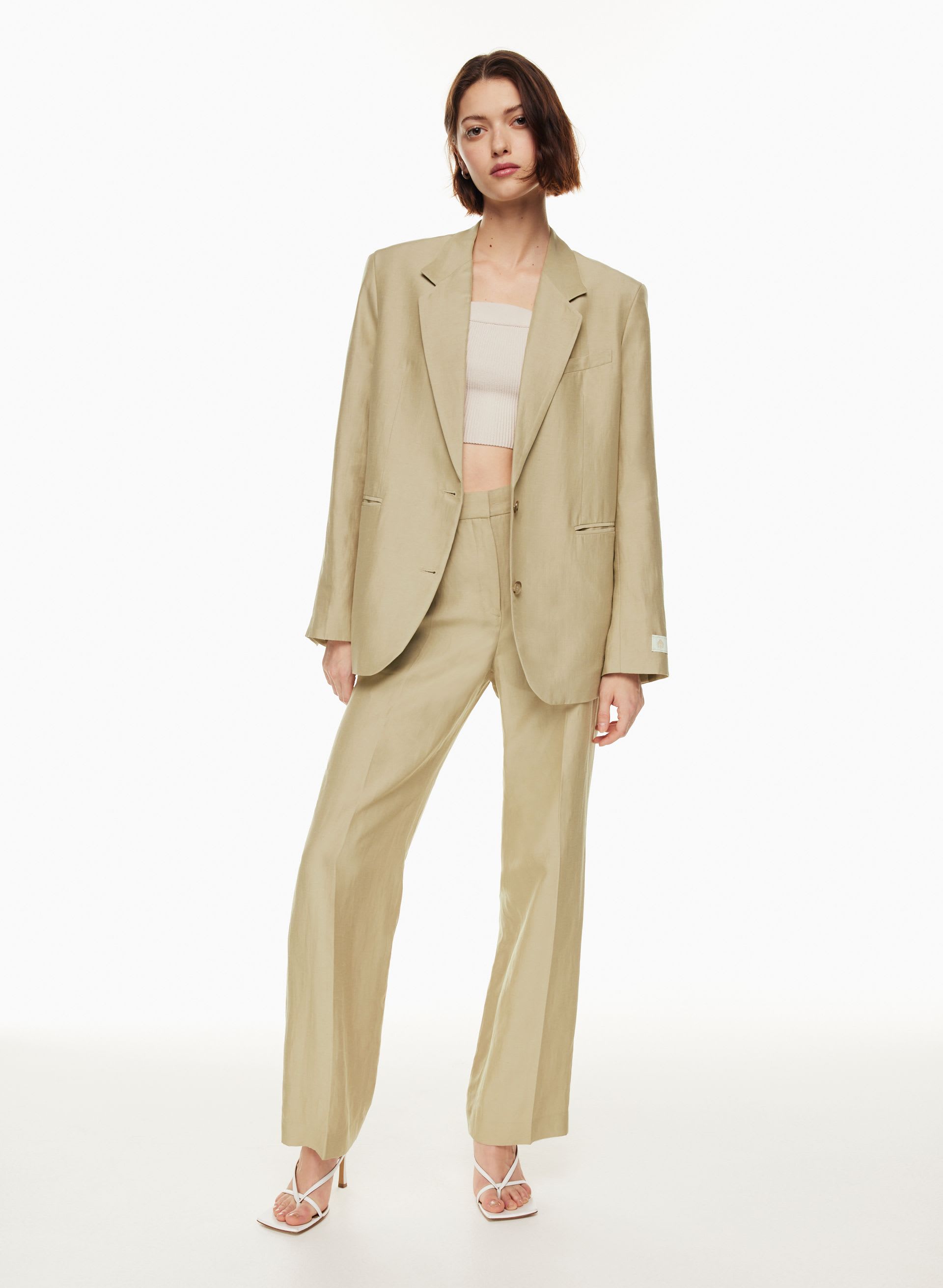 AGENCY LINEN PANT | Aritzia
