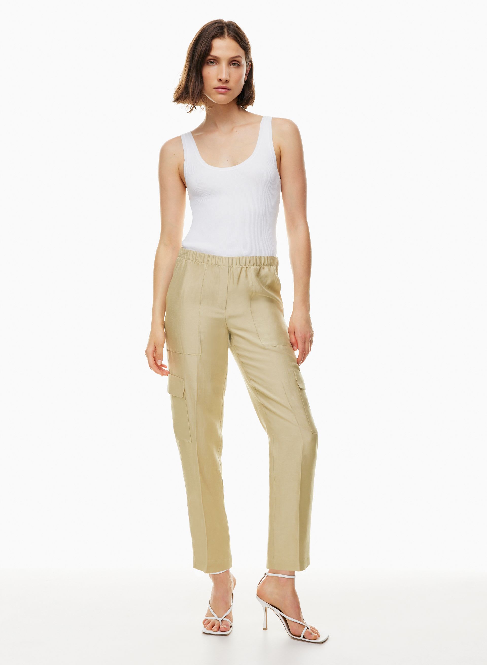 TITAN LINEN CARGO PANT | Aritzia