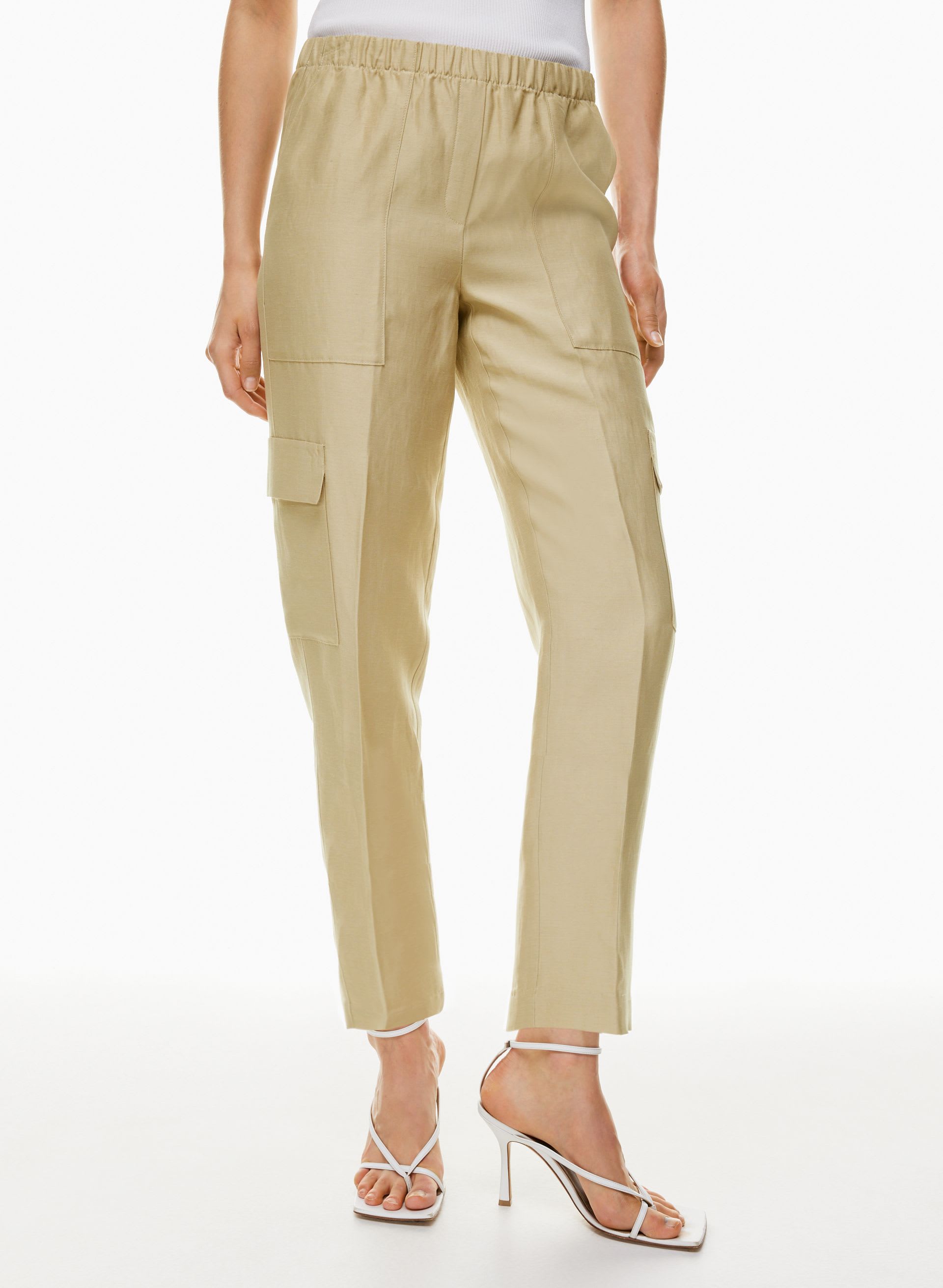 TITAN LINEN CARGO PANT | Aritzia