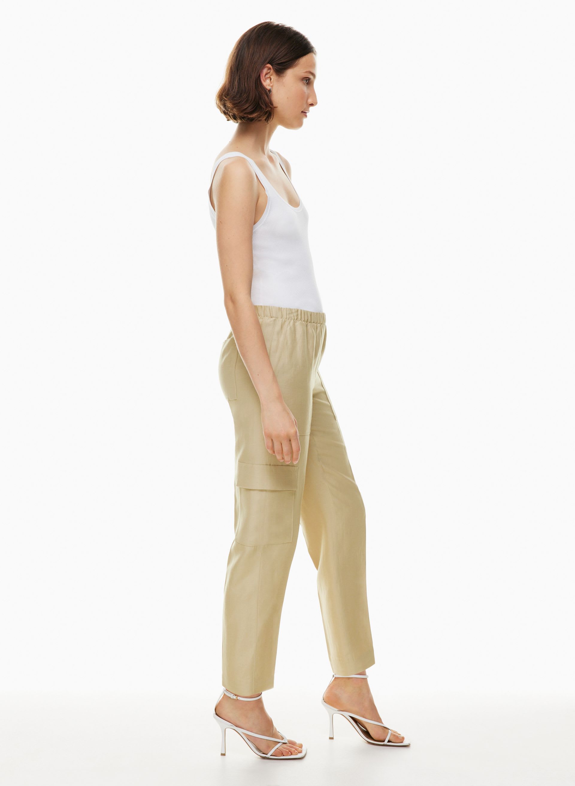 TITAN LINEN CARGO PANT | Aritzia