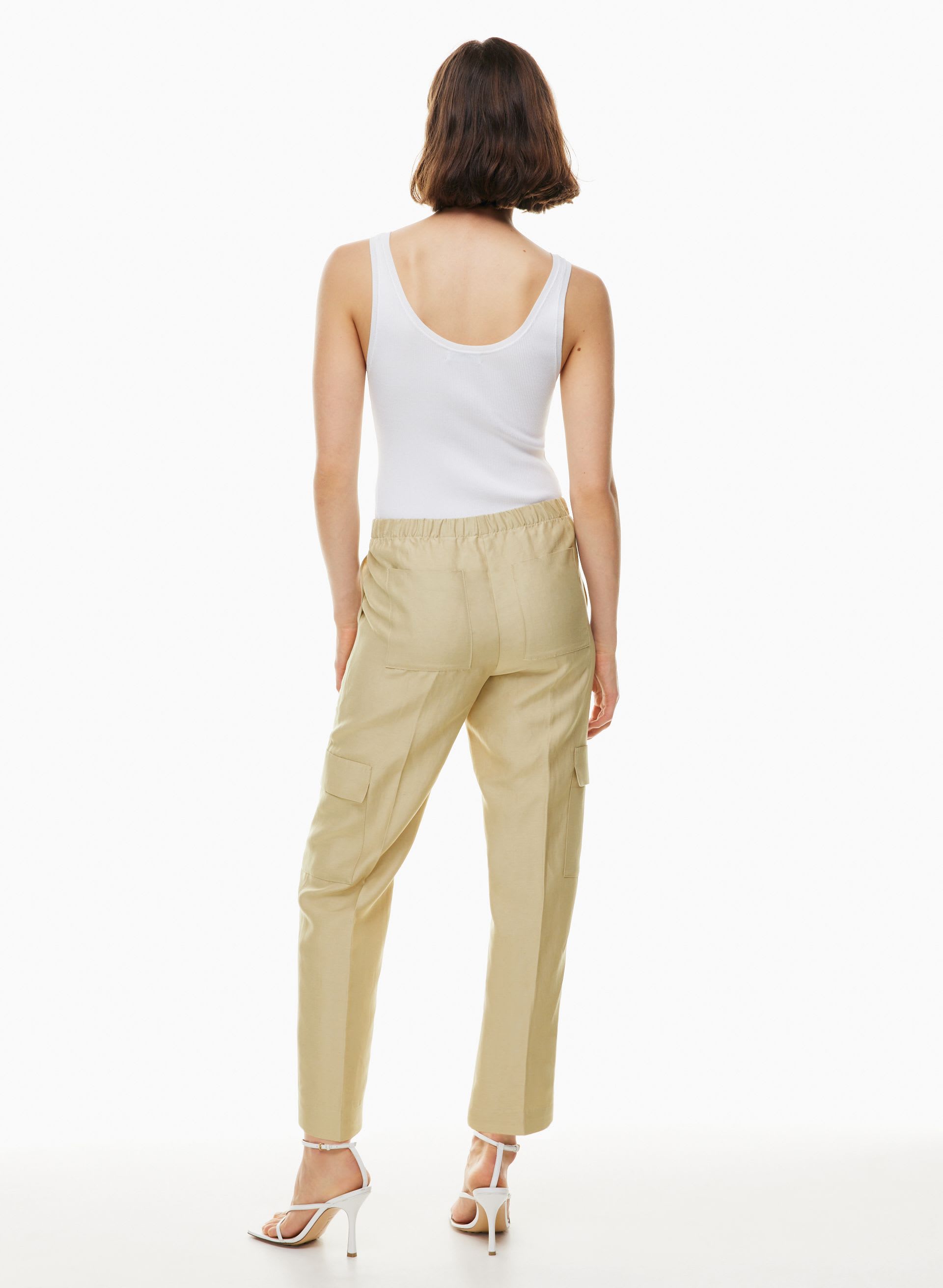 TITAN LINEN CARGO PANT | Aritzia
