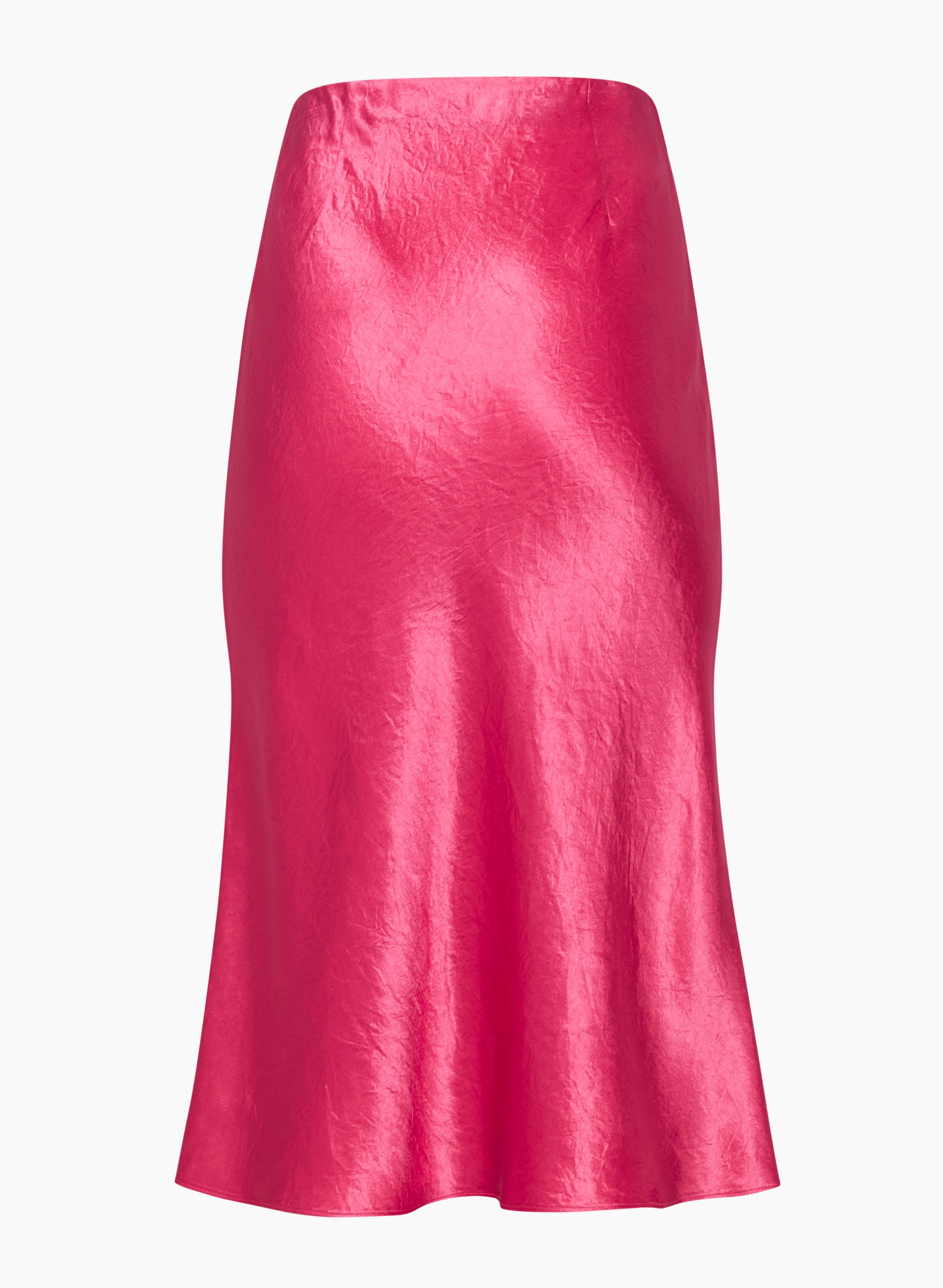 SLIP SATIN MIDI SKIRT | Aritzia
