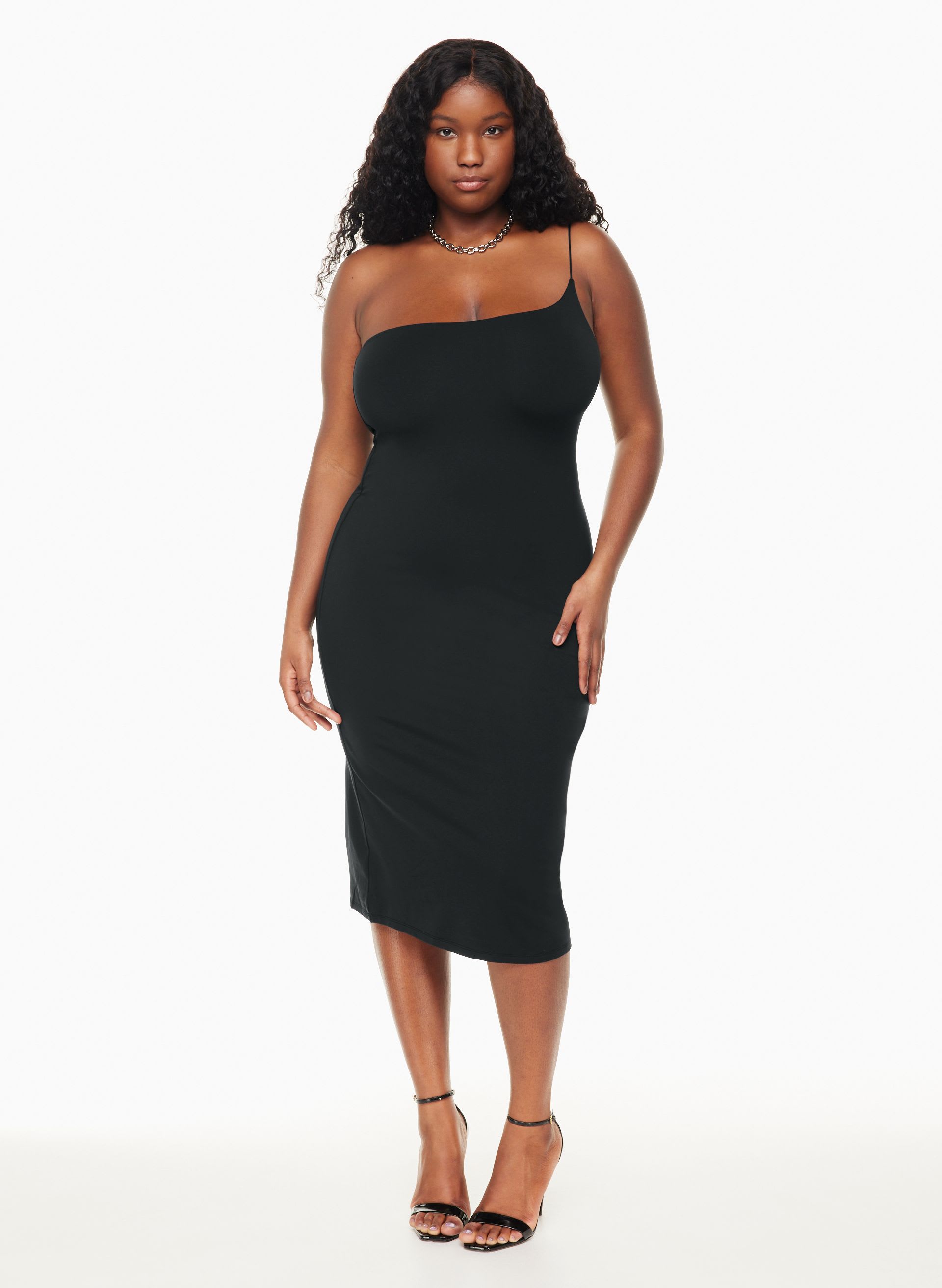 athena one shoulder scuba bodycon midi dress reviews Athena Black Fringed Detailed Strapless Scuba Bodycon Midi Dress   athenalifestyle.com