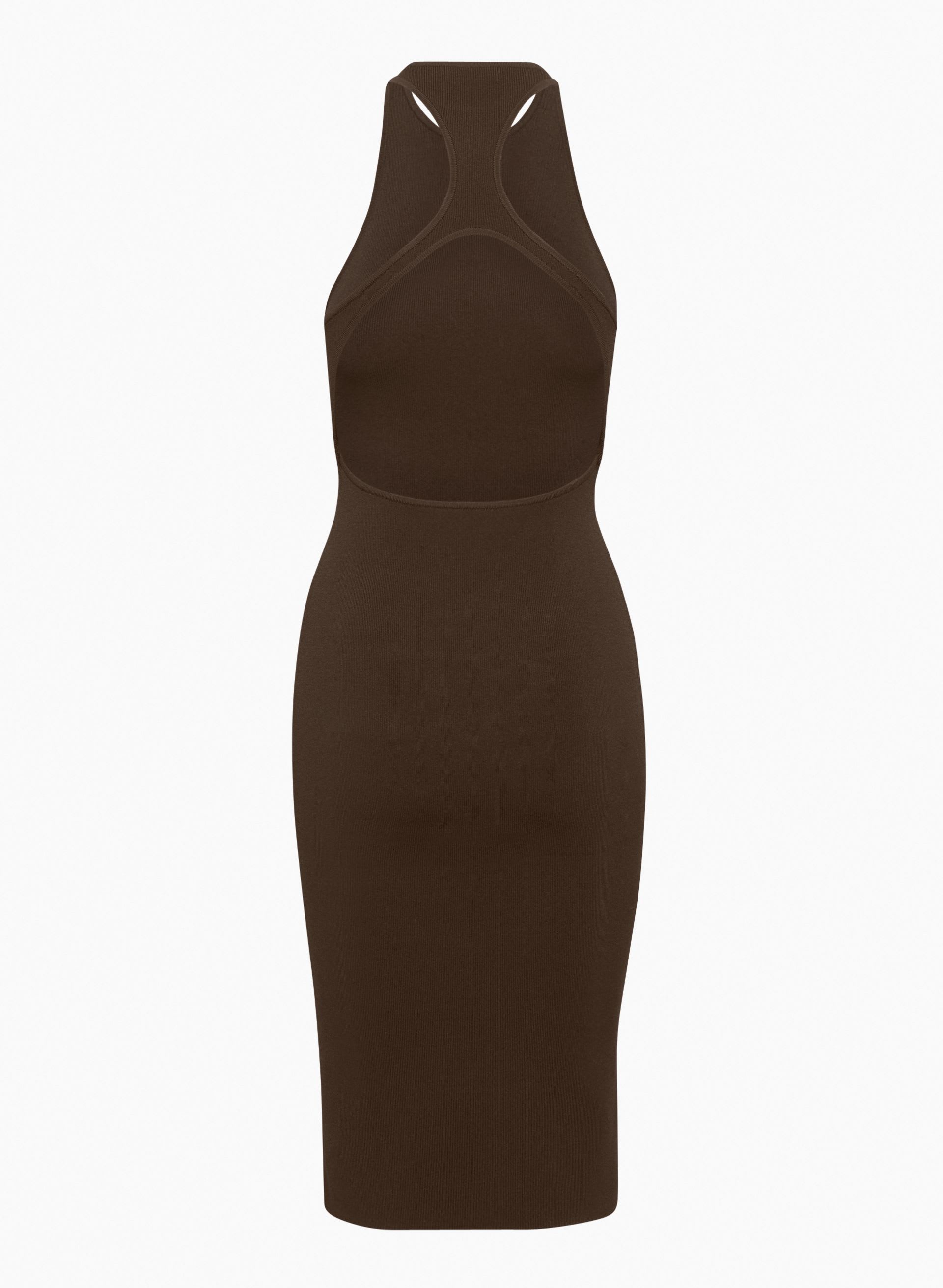 SCULPT KNIT RACER MIDI DRESS | Aritzia