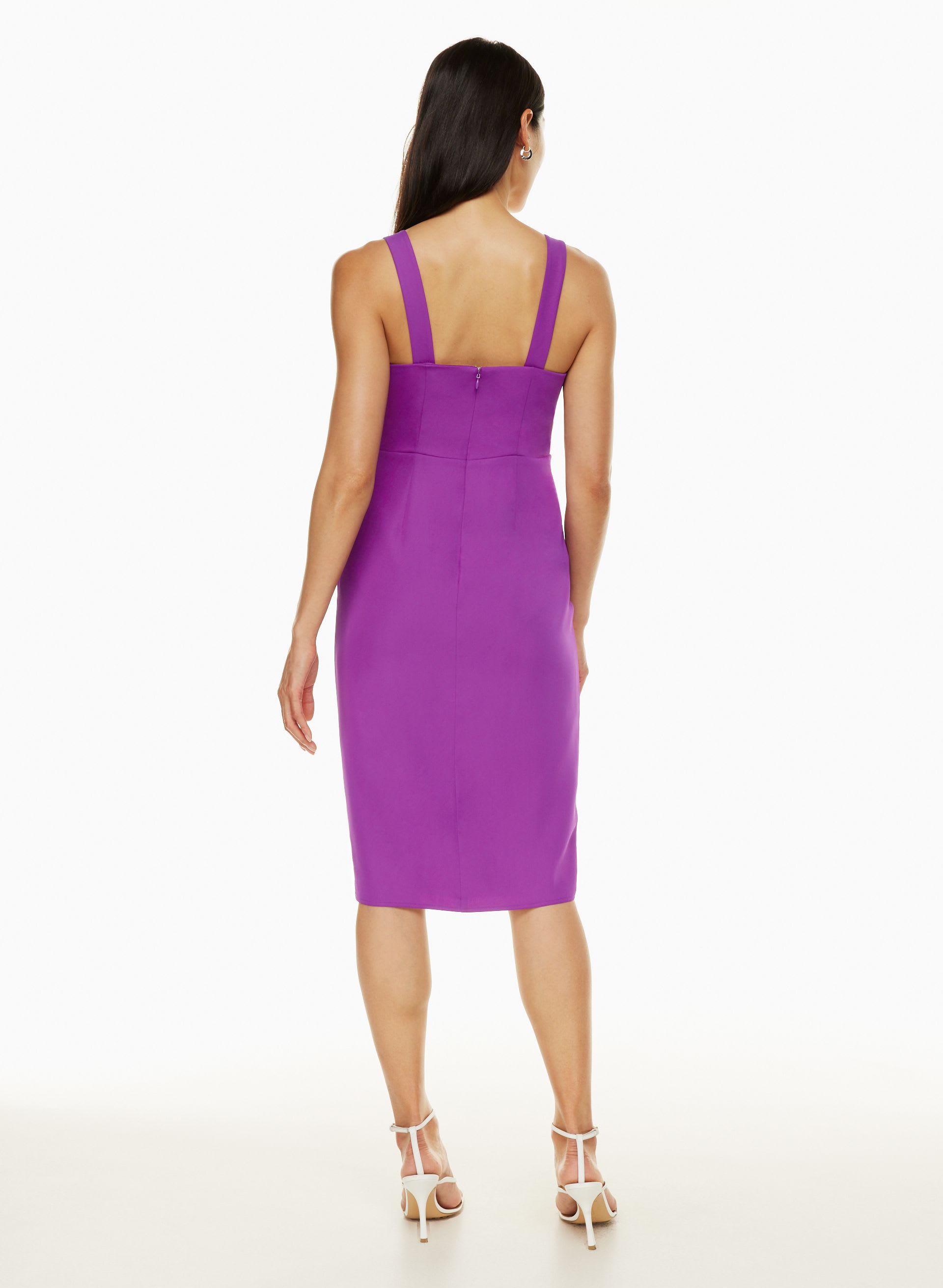 how people used to dress in the 90s 90s Be Smart Black and Purple Floral Velvet Strappy Dress - Evening