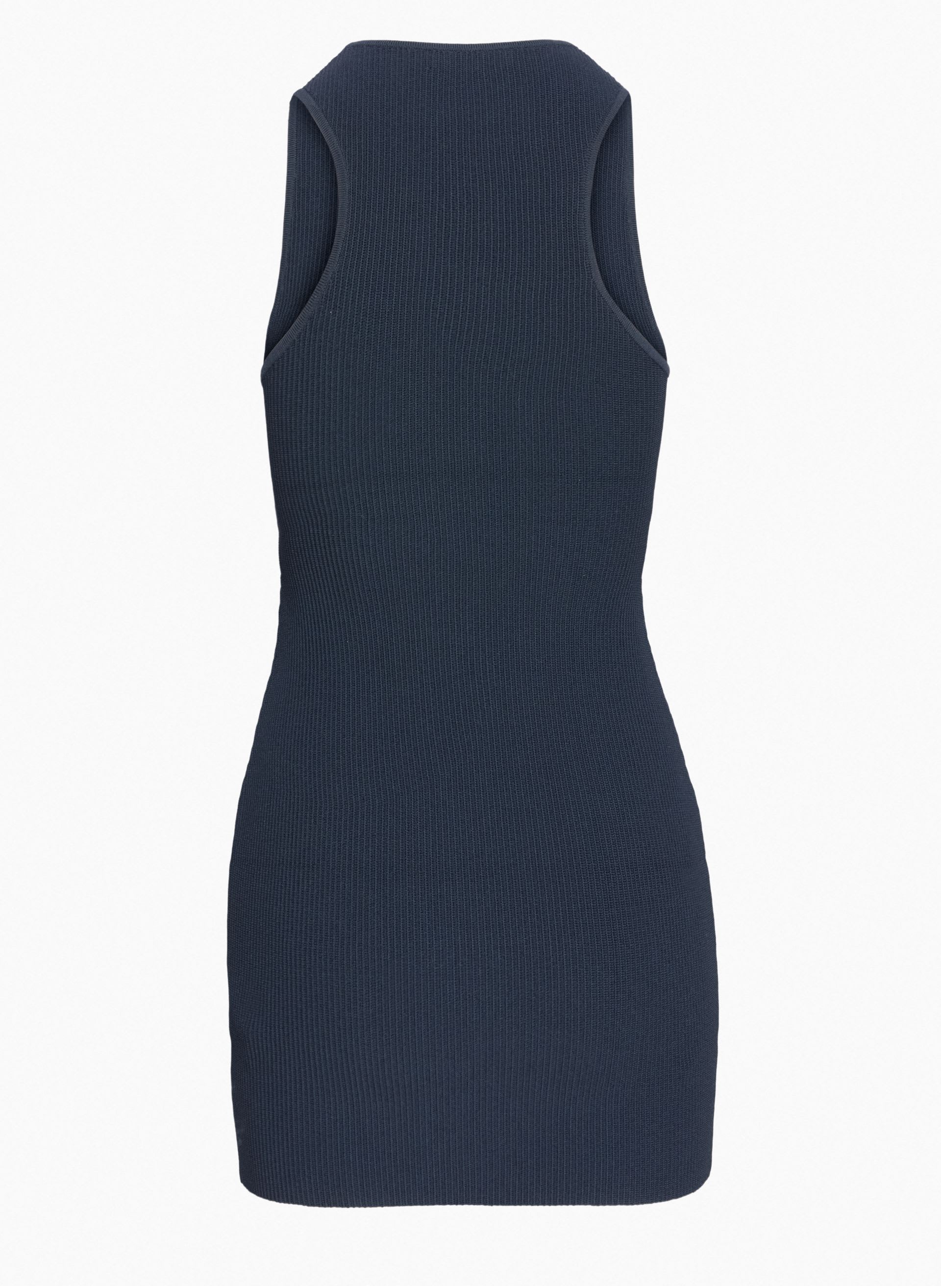 sculpt knit racer dress Babaton Sculpt Knit Racer Midi Black Dress