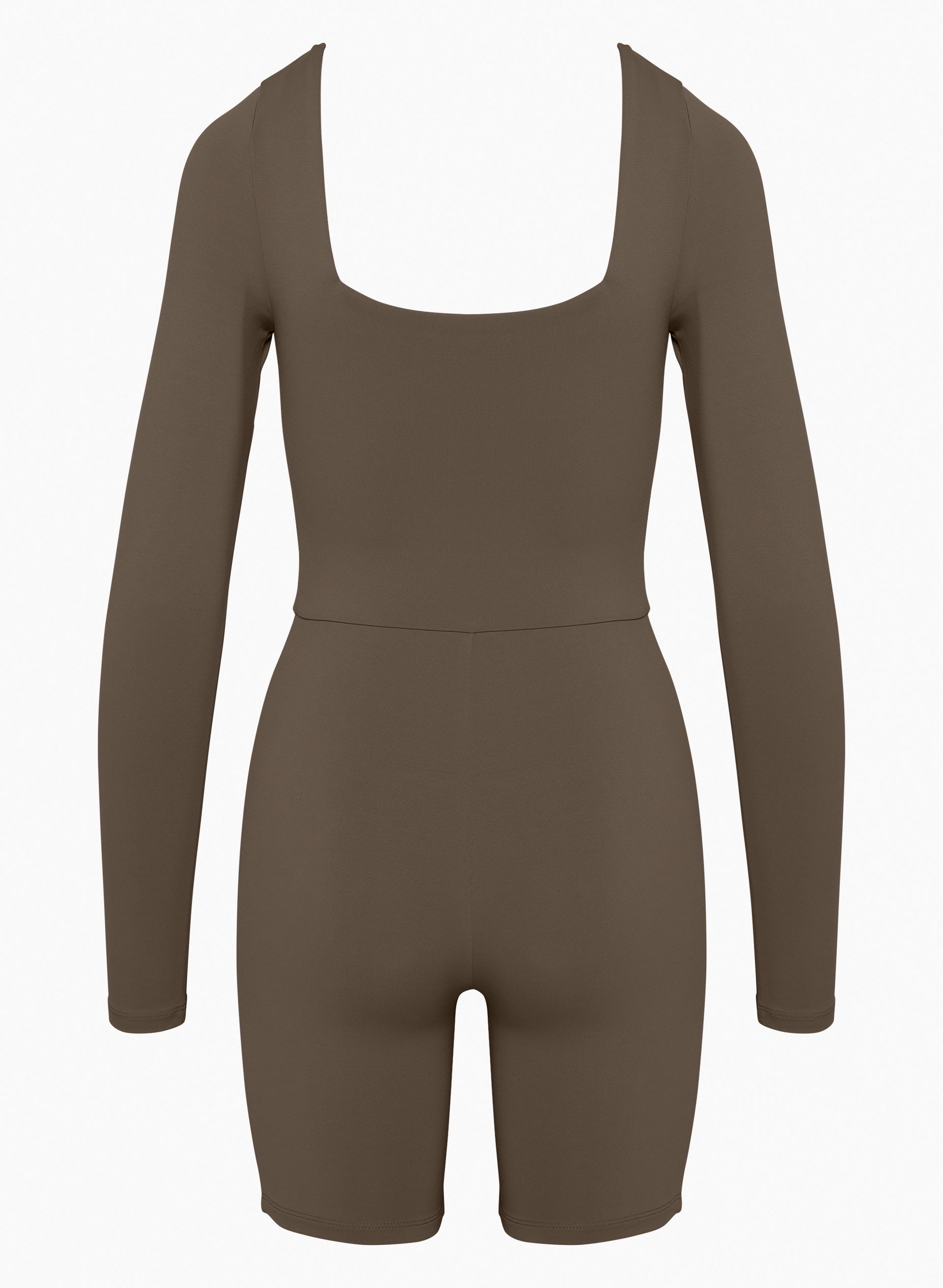 Contour Squareneck Longsleeve Romper | Aritzia CA